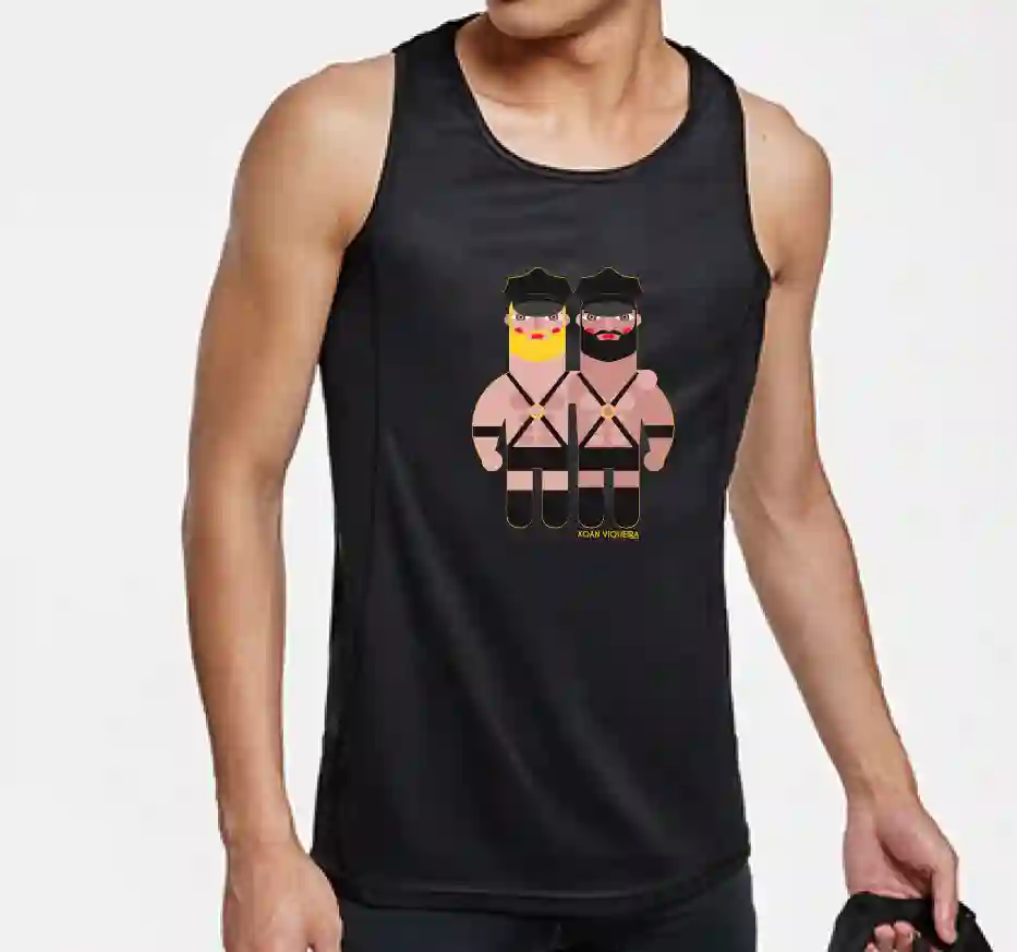 Camiseta de tirantes leather