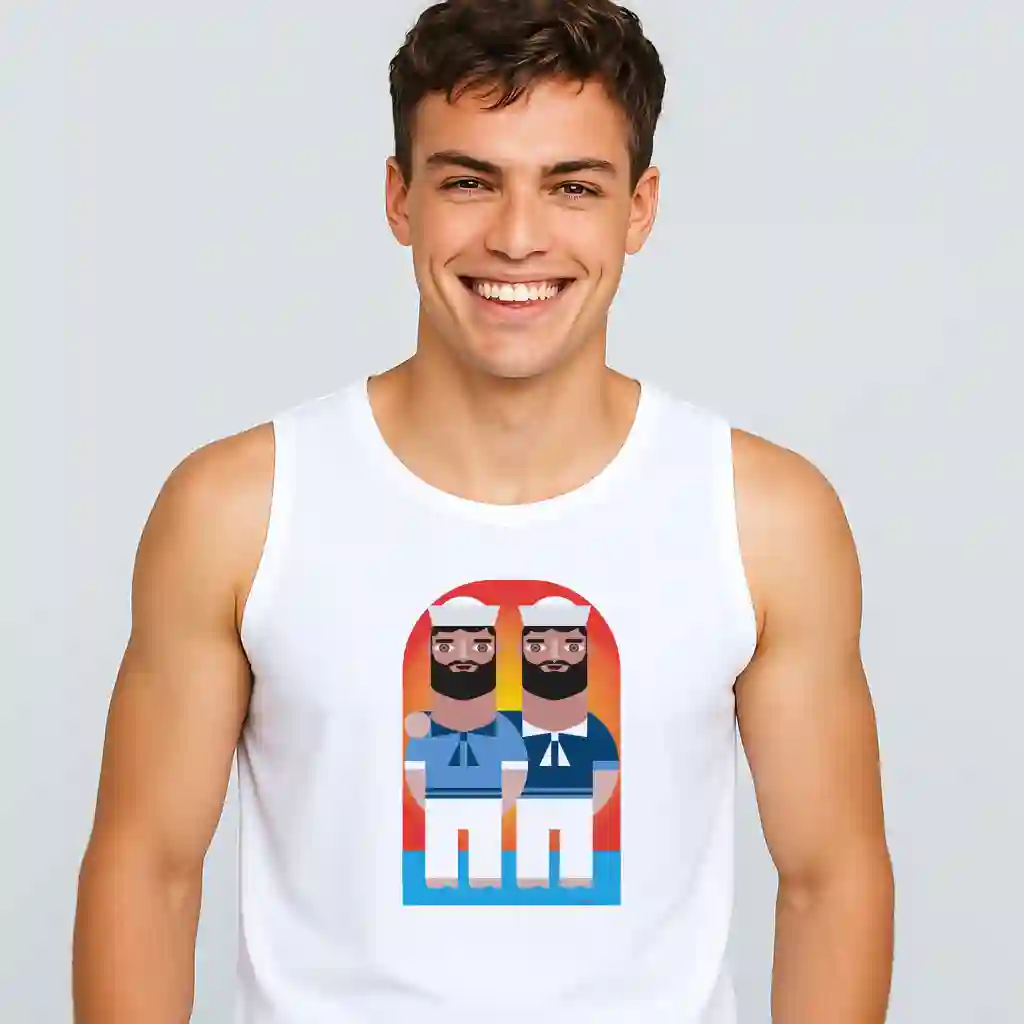 Camiseta de tirantes marineros