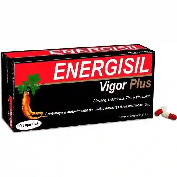 Energisil Vigor Plus Ginseng y L-Arginina 60 Cápsulas
