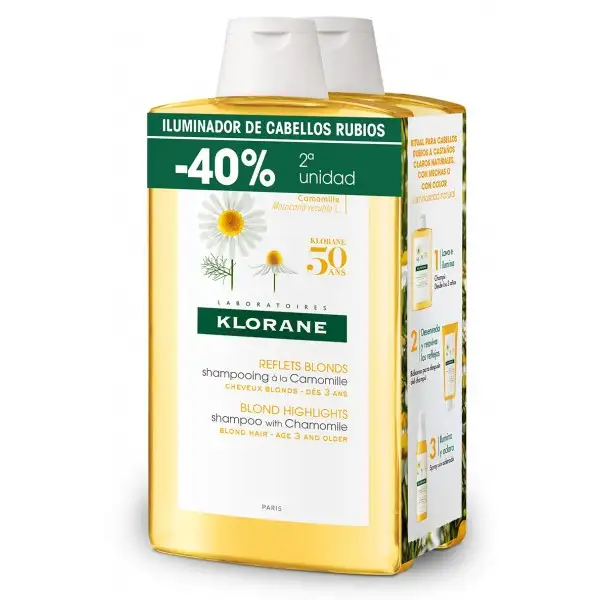 Klorane Pack Duo Champú Camomila 2 x 400 ml