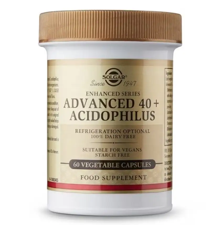 Solgar Advance 40+ Acidophilus 60 cápsulas