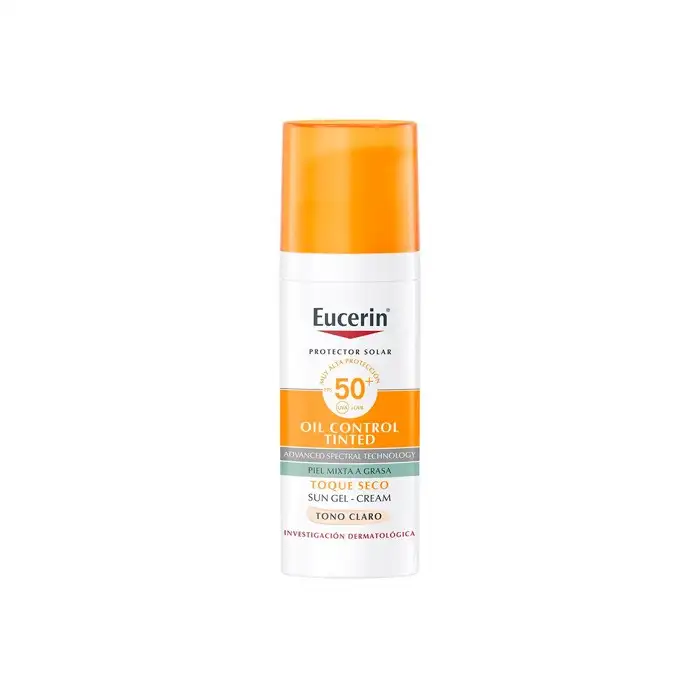 Eucerin Solar Cara Oil Color Tono Claro SPF50+ 50 ml