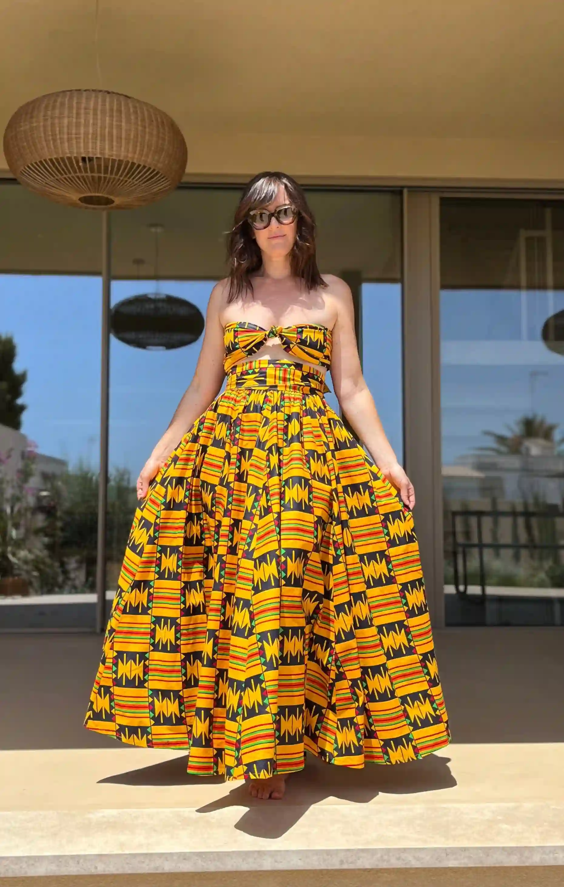Maxi African Print skirt