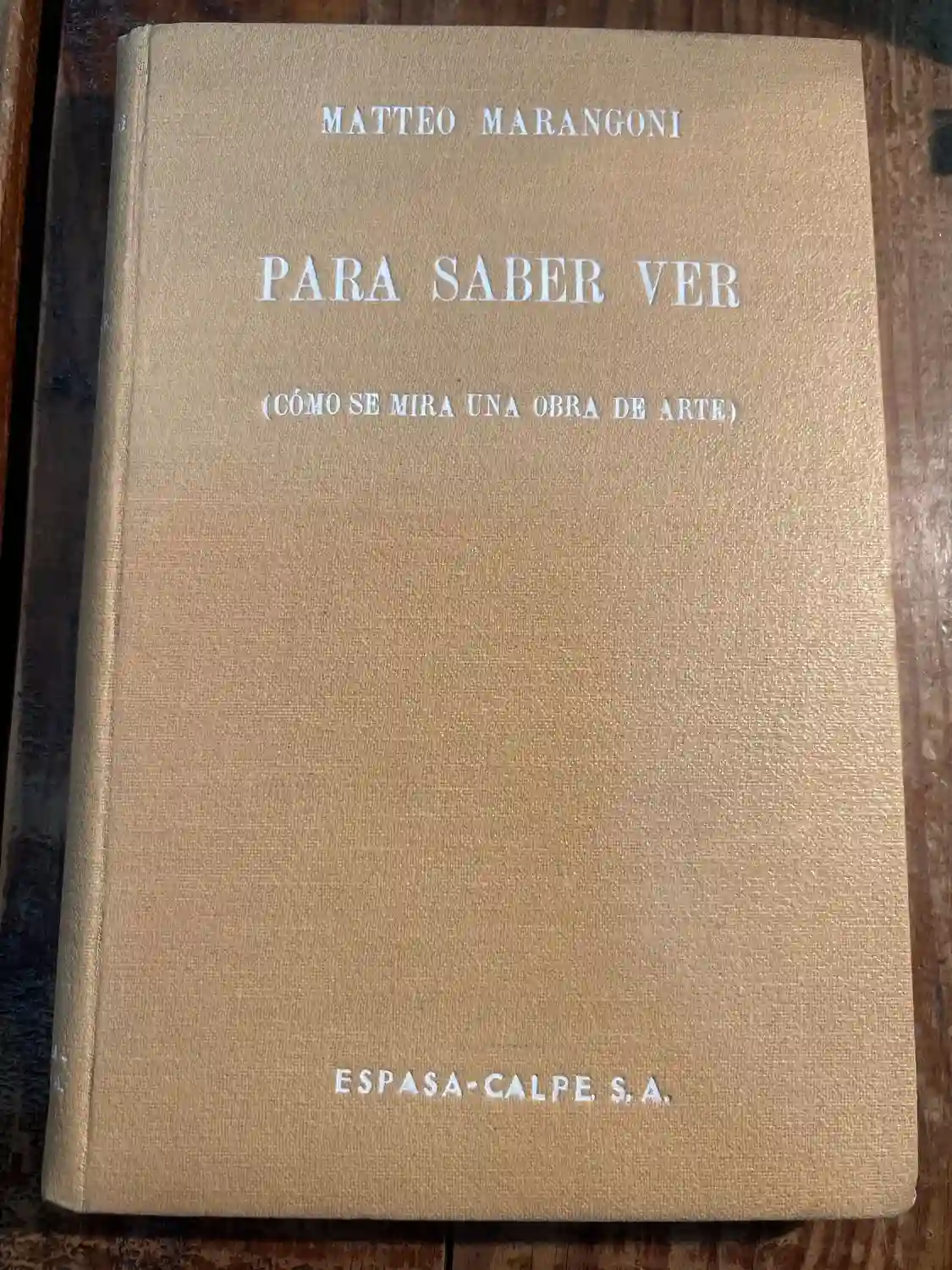 PARA SABER VER (COMO SE MIRA UNA OBRA DE ARTE) TRSA