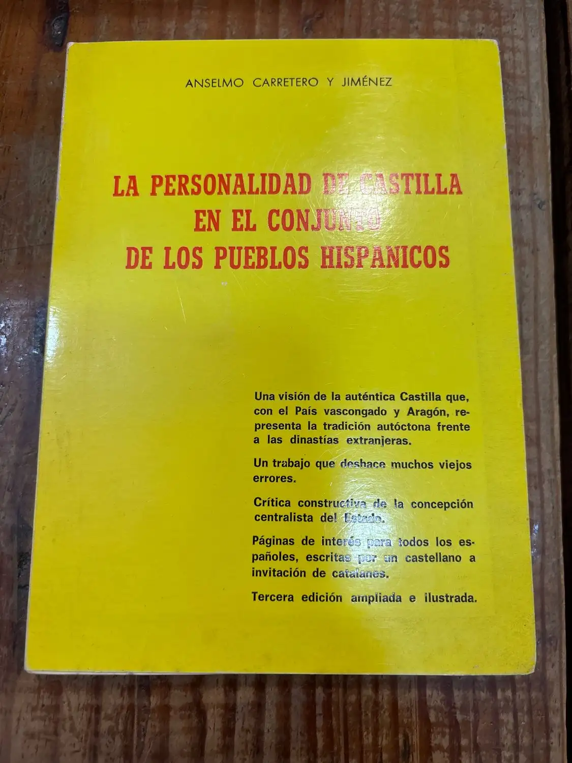 LA PERSONALIDAD DE CASTILLA EN EL CONJUNTO DE LOS PUEBLOS HISPÁNICOS TRS