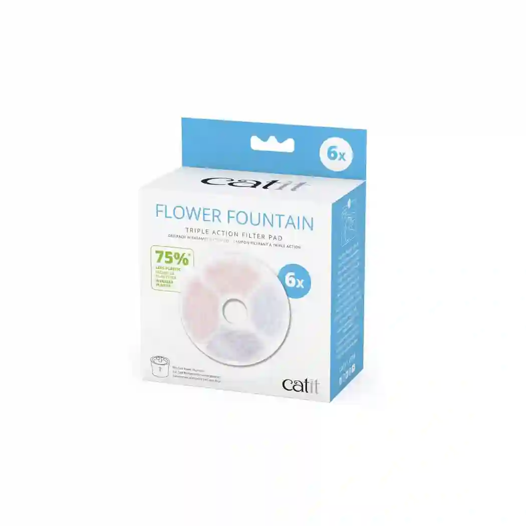 CATIT FILTROS FUENTE FLOWER 6UNID