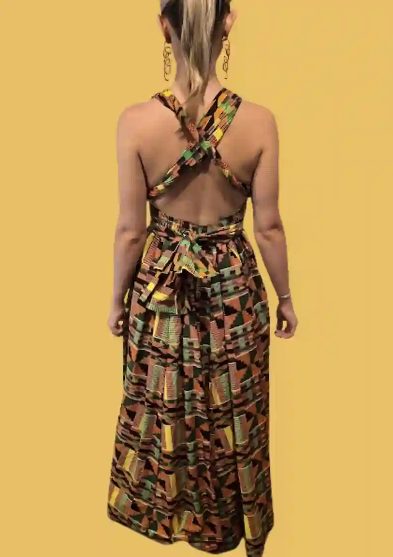 Vestido estampado Ankara Infinity