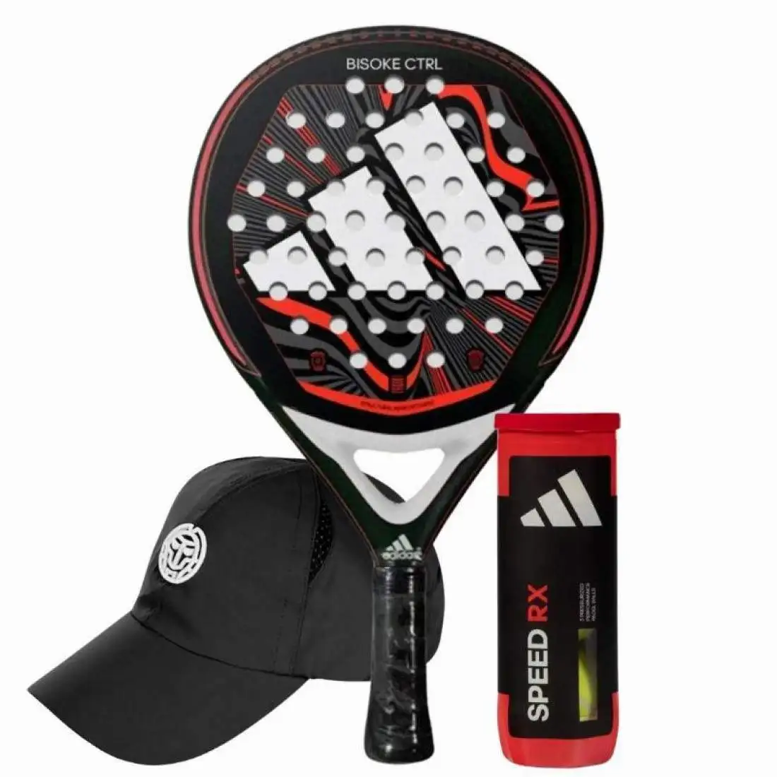 Pack Pala Adidas Bisoke Control 2024 con Gorra y Pelotas