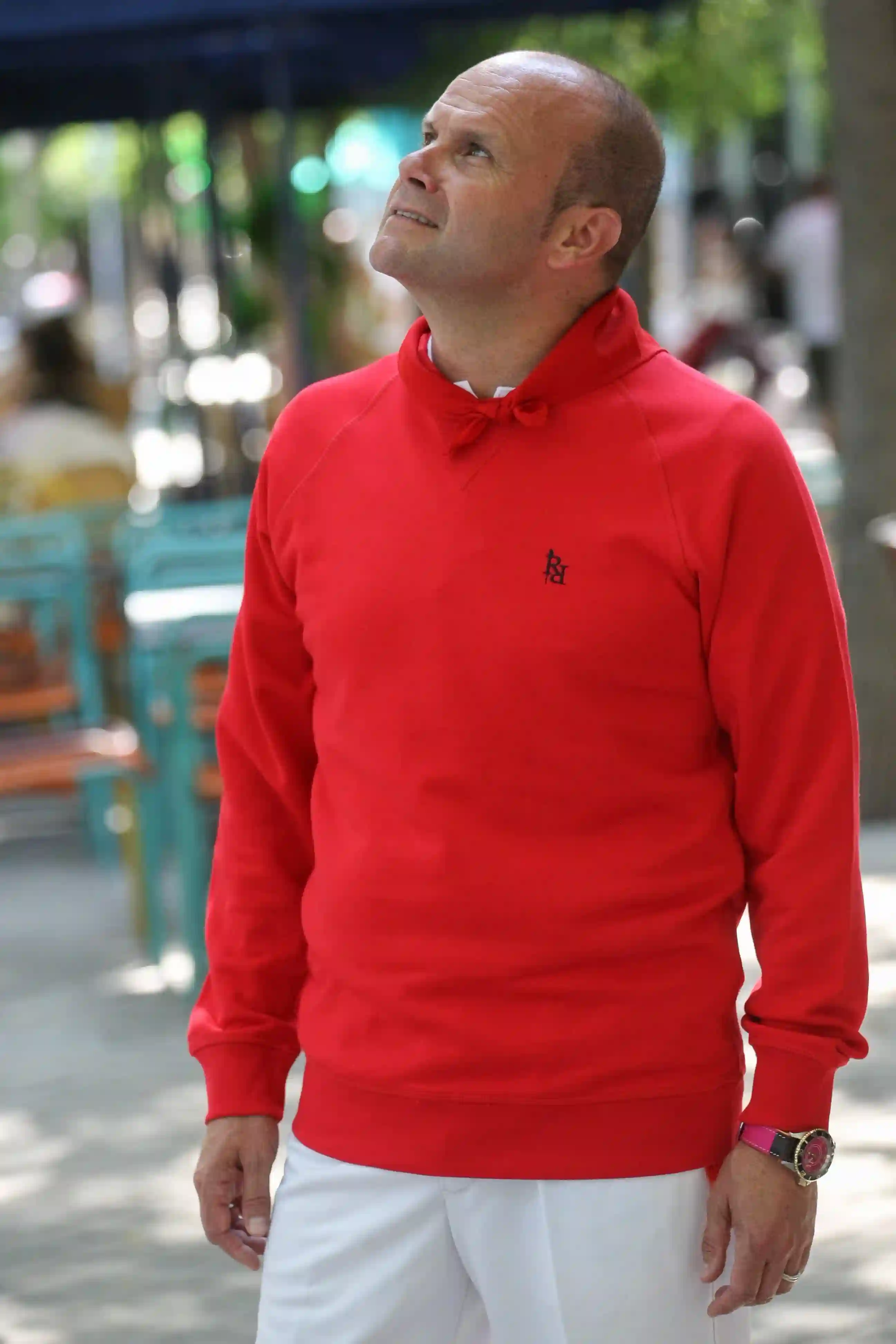 Basic Red Sweatshirt Unisex Special San Fermín.