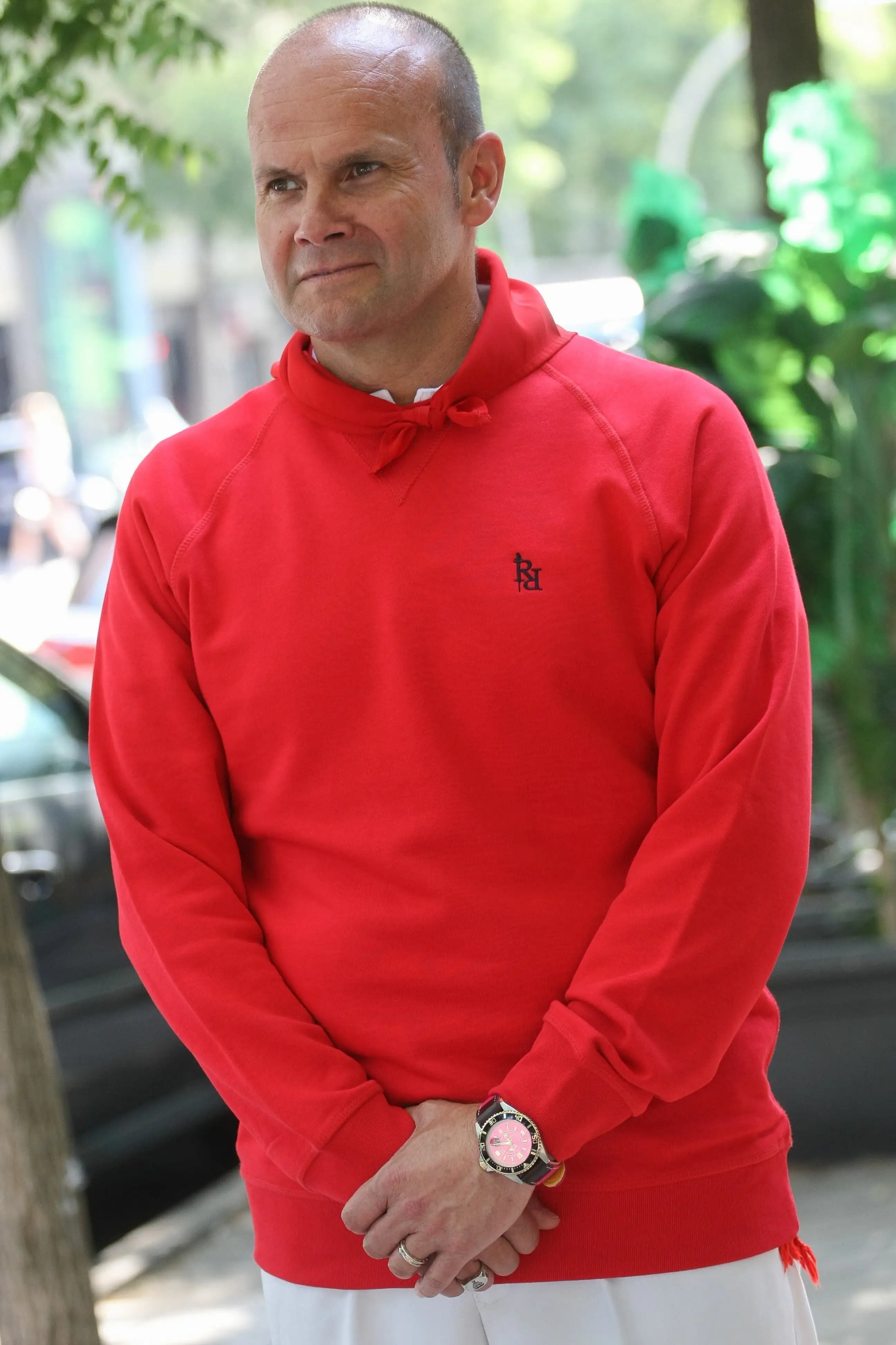 Basic Red Sweatshirt Unisex Special San Fermín. - Image 2