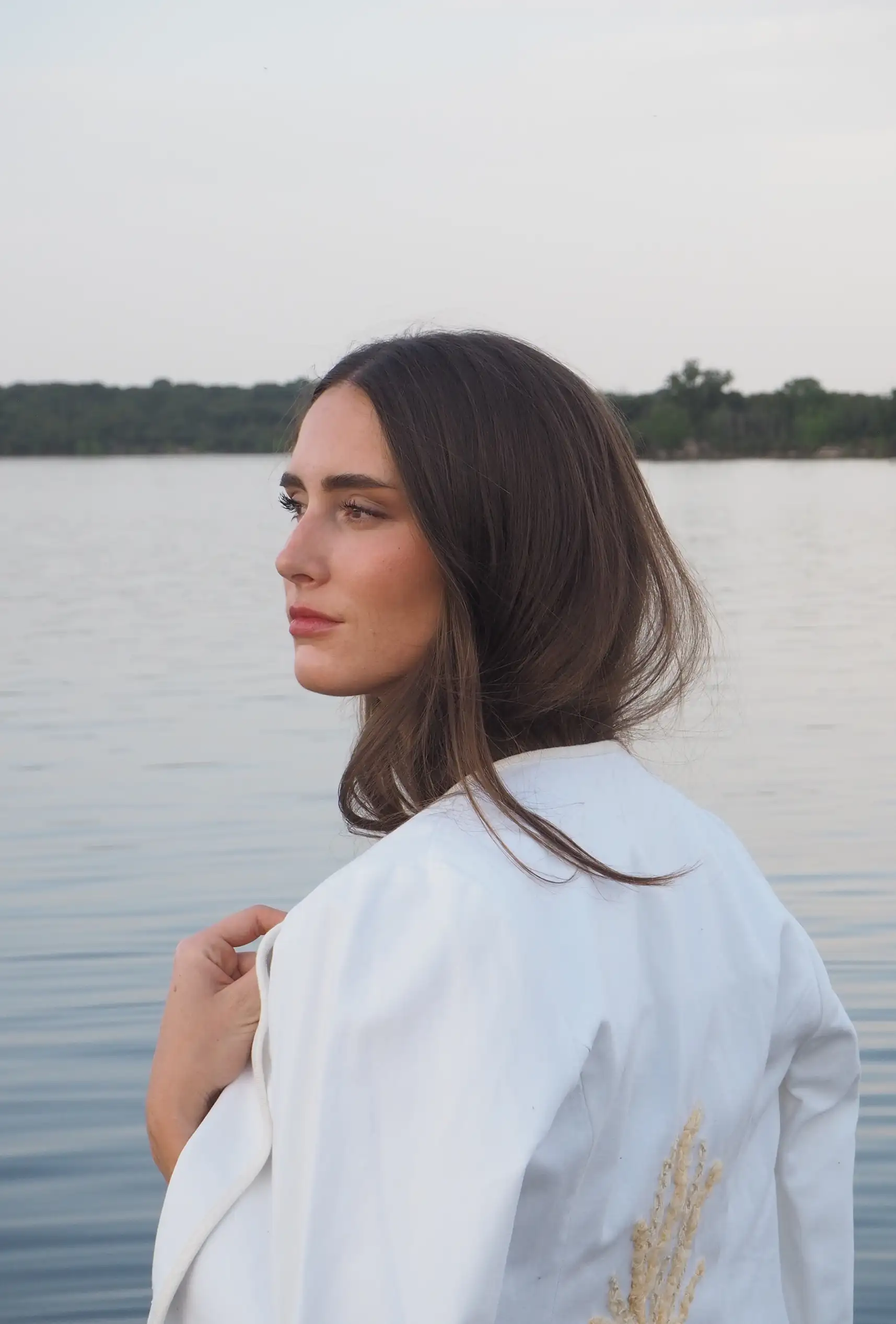 Coral Linen Jacket - Image 8