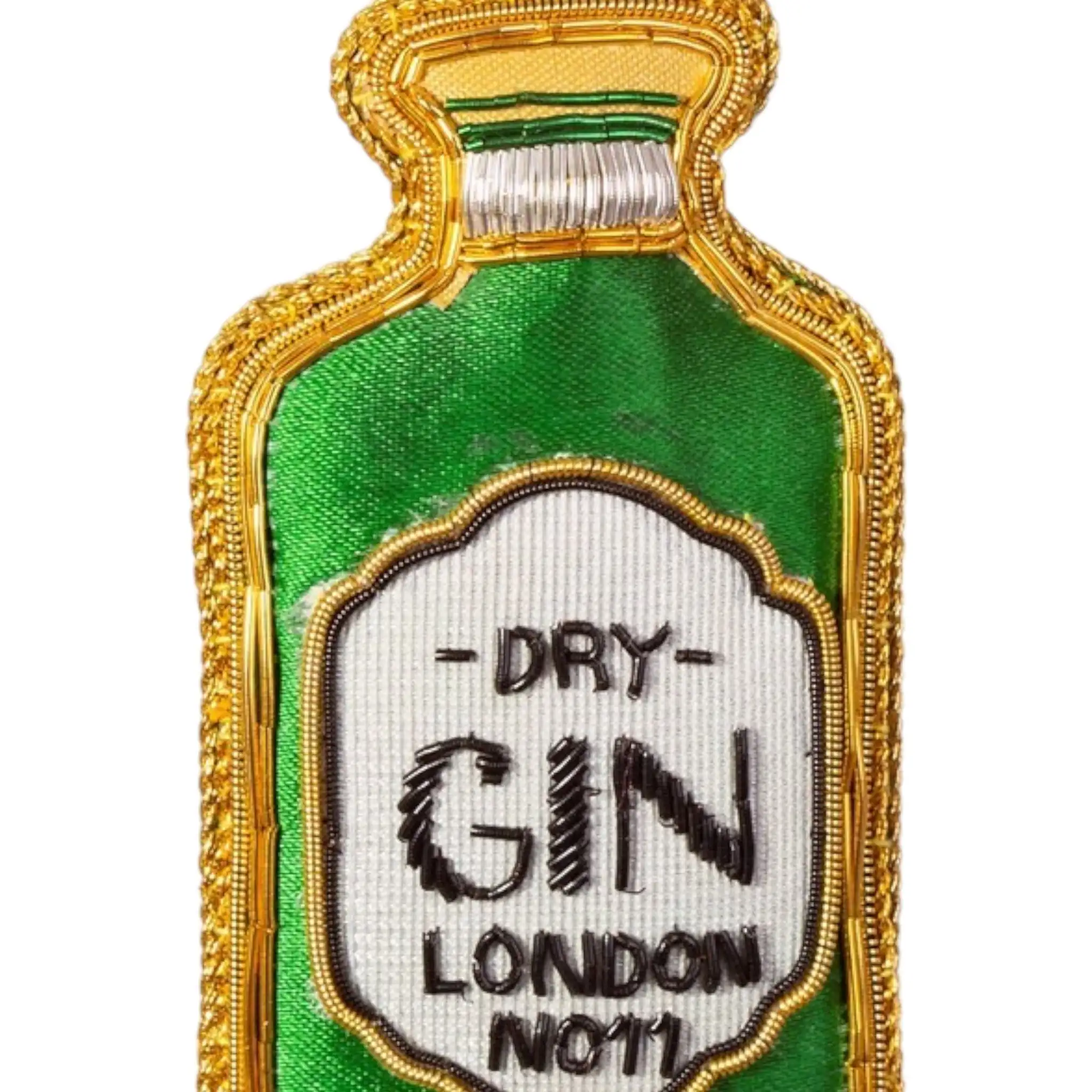 DECORACIÓN BORDADO BOTELLA DE GIN ZARI - Imagen 2