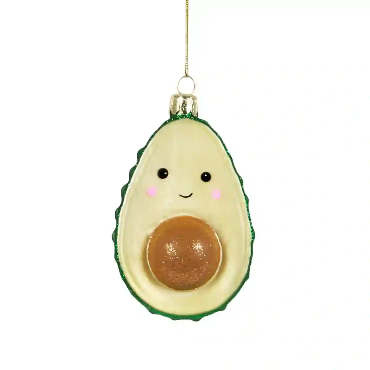 CHUCHERÍA CON FORMA DE BRILLO DE AGUACATE FELIZ