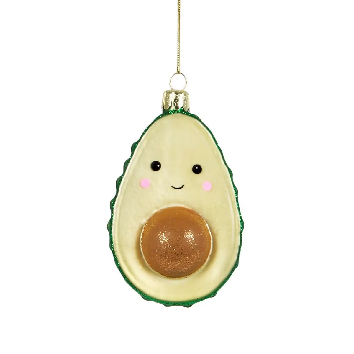 CHUCHERÍA CON FORMA DE BRILLO DE AGUACATE FELIZ