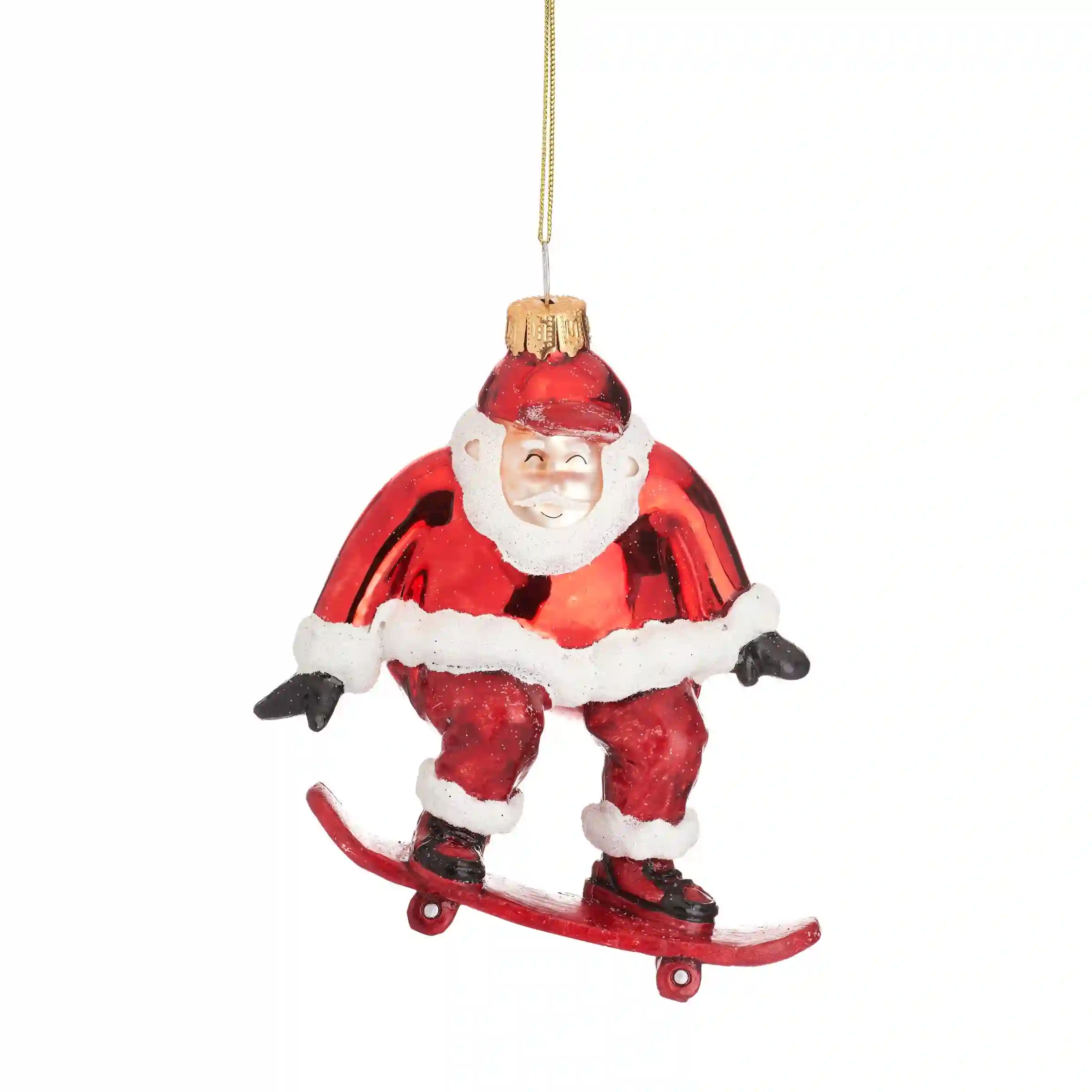 Chuchería con forma de Papá Noel patineta