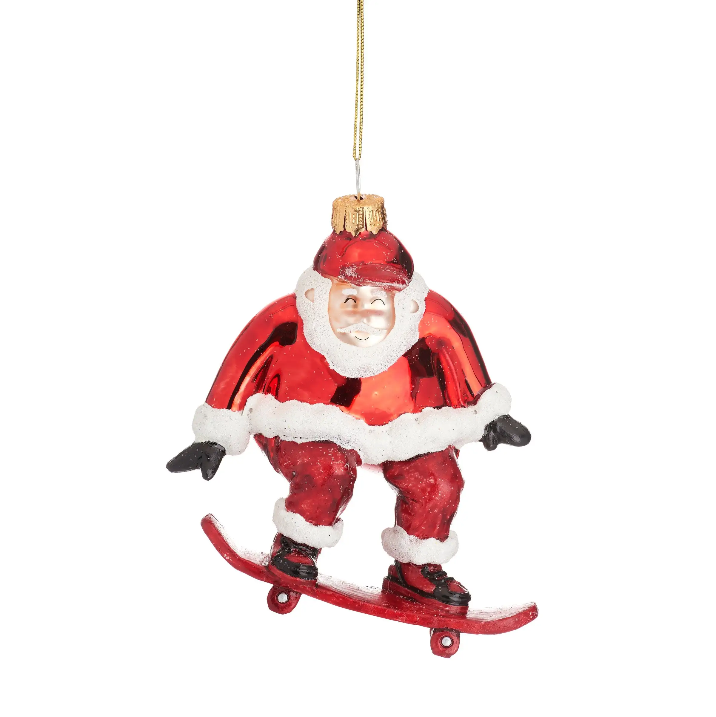 Chuchería con forma de Papá Noel patineta