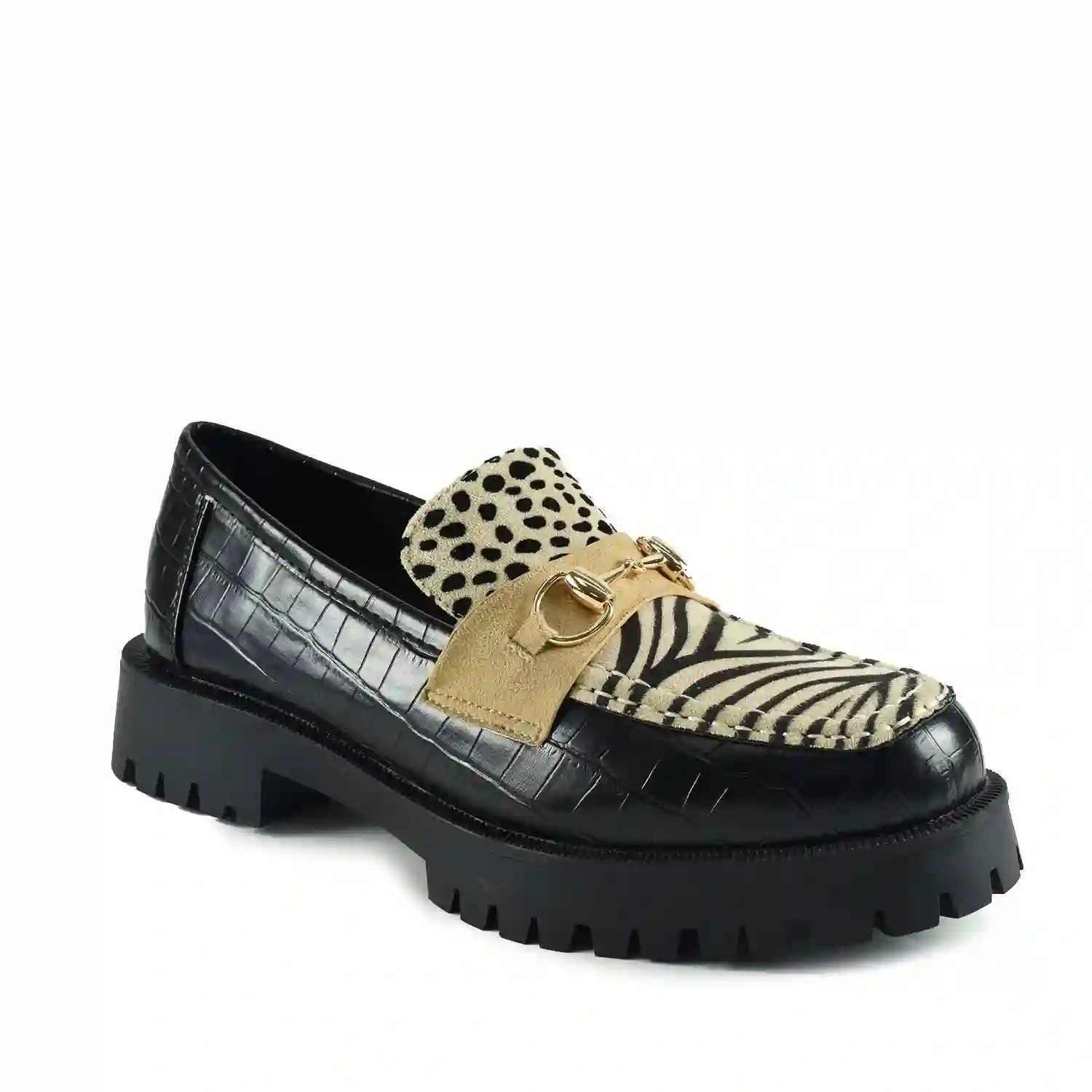 AZAREY By Atelier Mocasín Negro multicolor