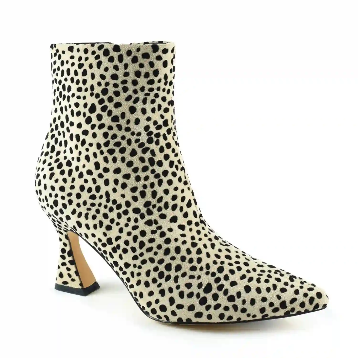 AZAREY Botín Leopardo Camel y negro