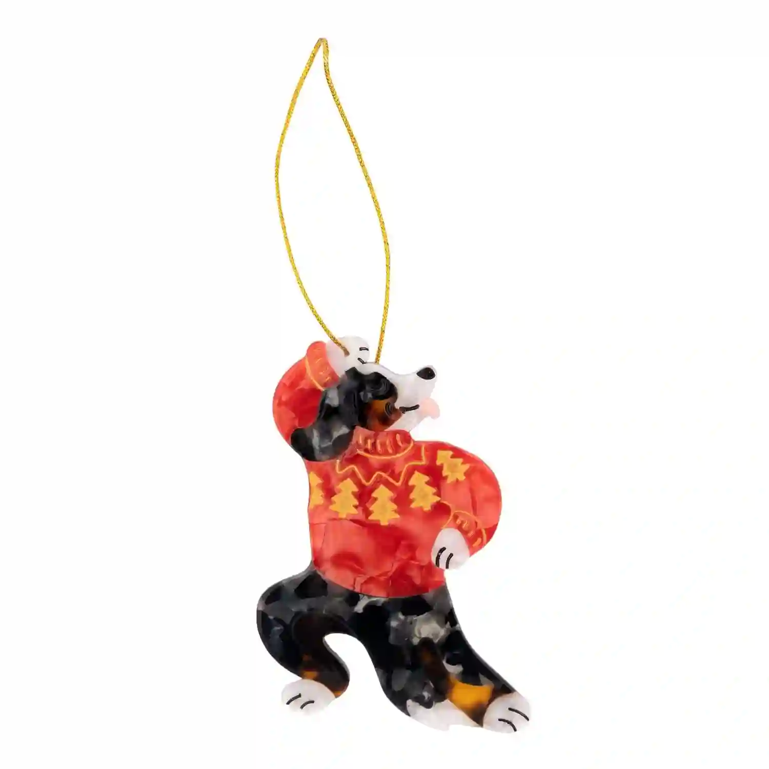 DECORACIÓN NAVIDEÑA DEL PERRO DE BERNA