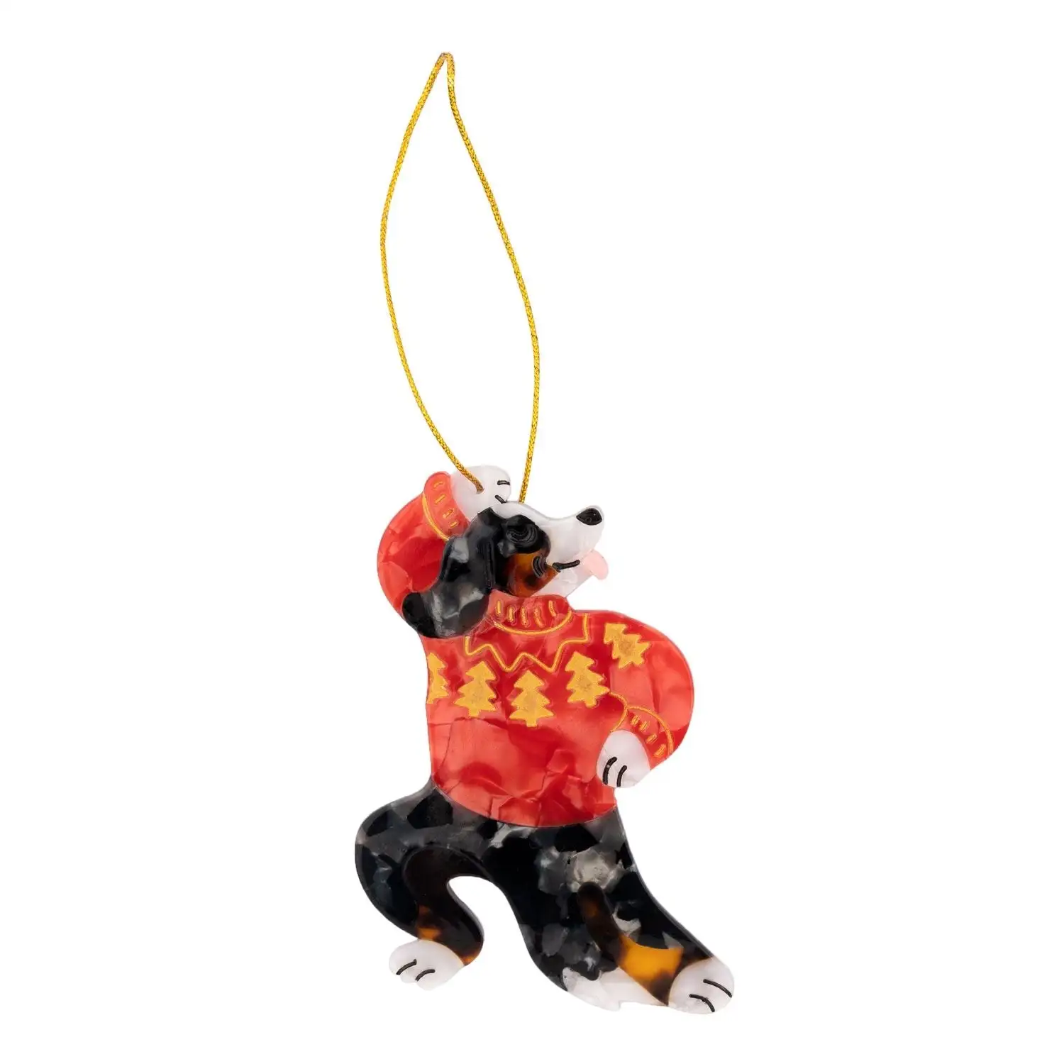 DECORACIÓN NAVIDEÑA DEL PERRO DE BERNA