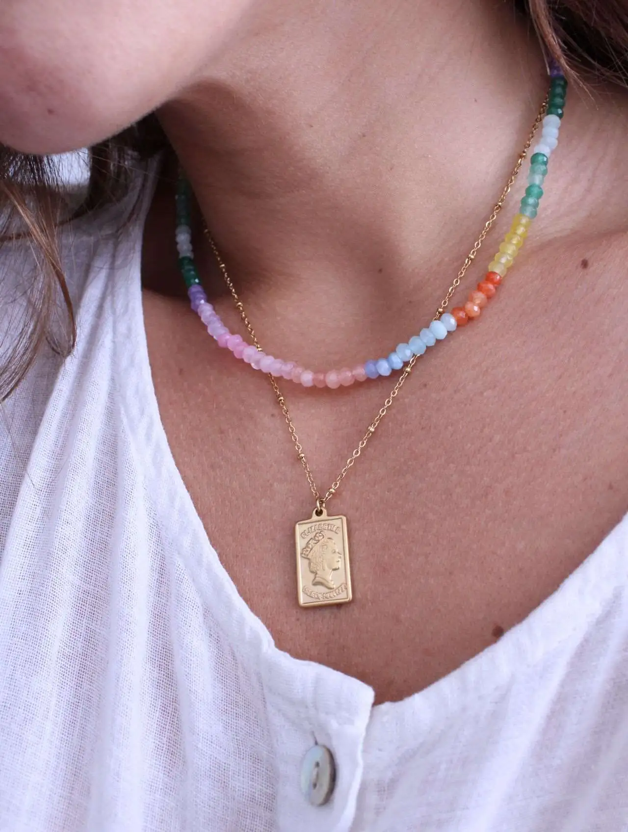 Collar Reina Elizabeth - Chapita  Rectangular - Imagen 5