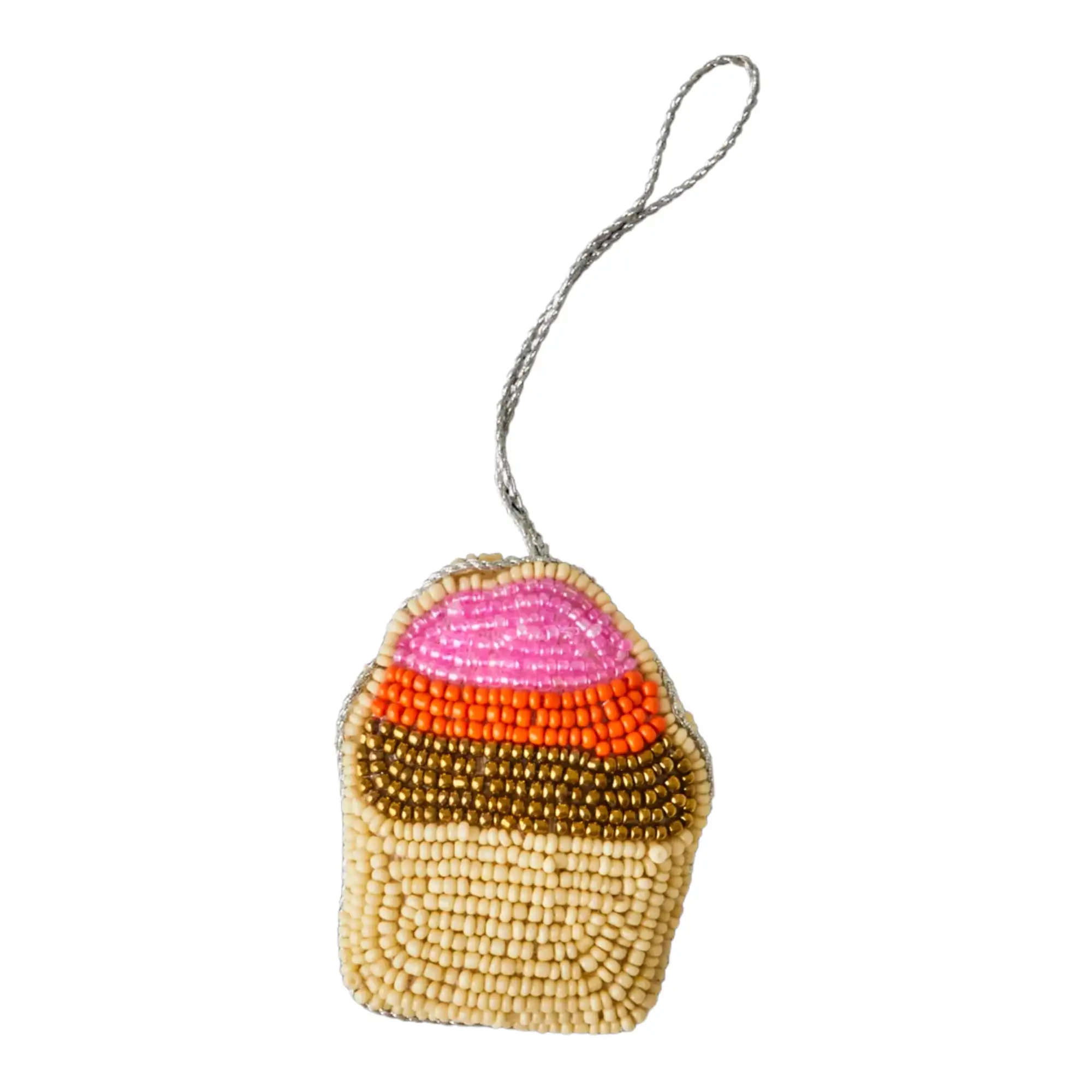 ADORNO DE TELA CON PERLAS EN TEMA PASTEL - CAJA DE REGALO 5 UDS. - Imagen 3