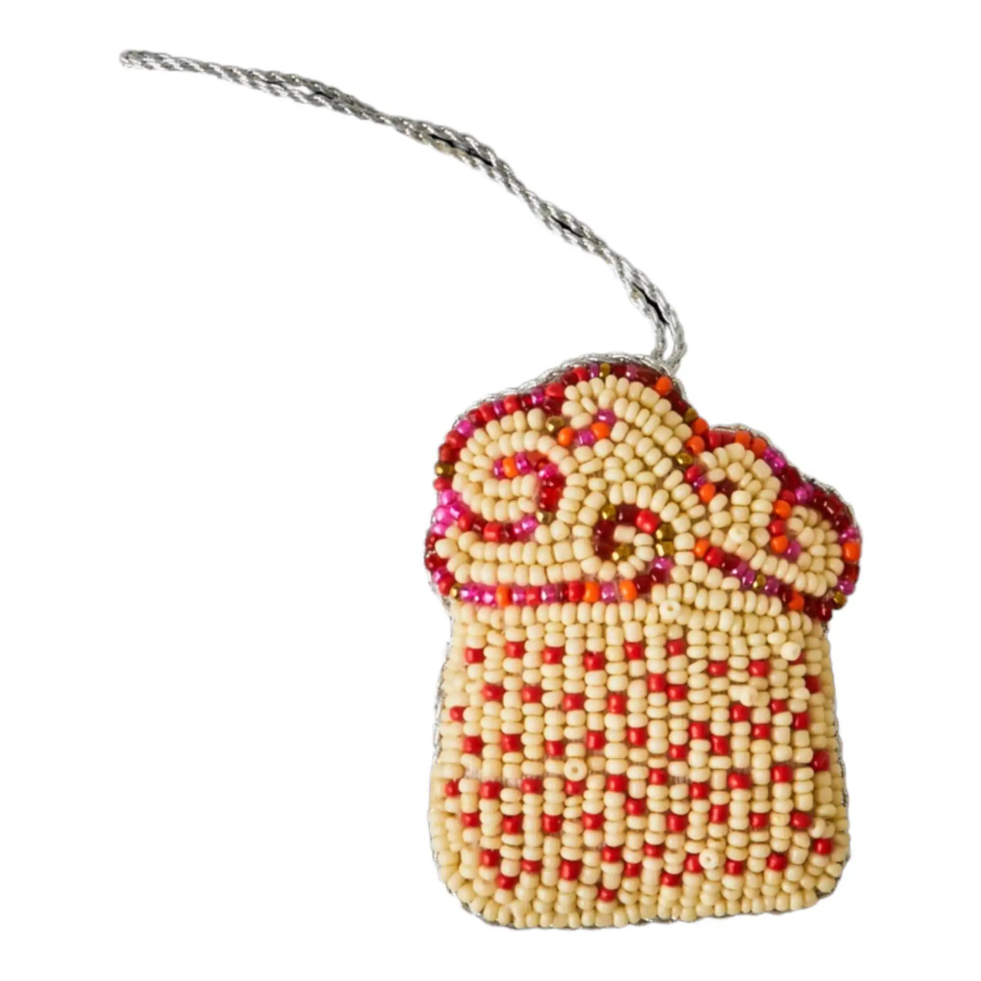 ADORNO DE TELA CON PERLAS EN TEMA PASTEL - CAJA DE REGALO 5 UDS. - Imagen 2