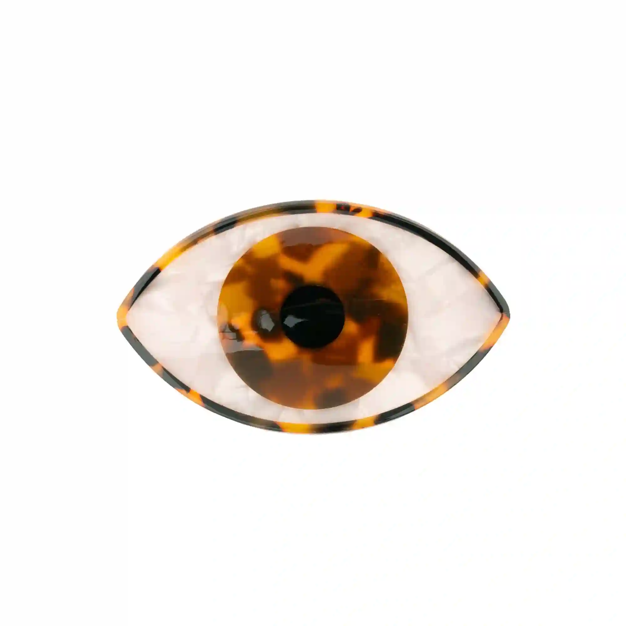 OJO DE GARRA DE PELO - MARRÓN