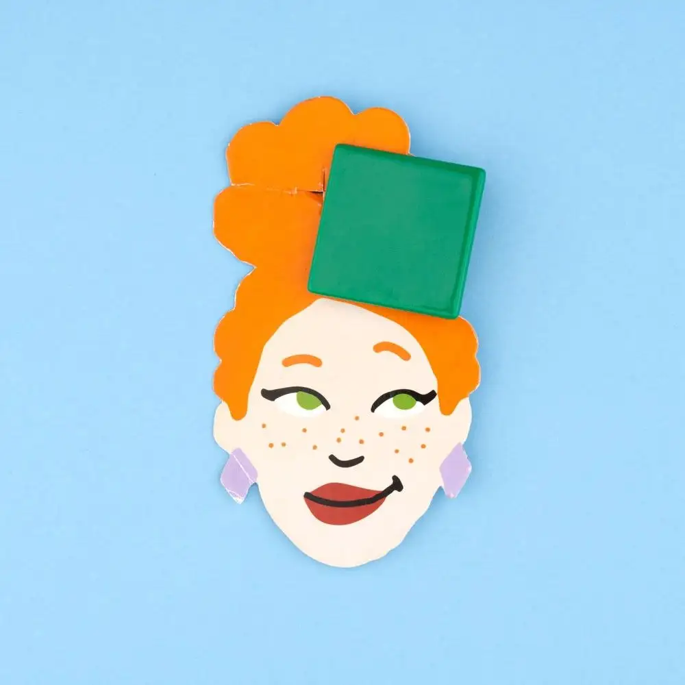 PINZA PARA EL PELO CONFETI - CUADRADO - Imagen 2