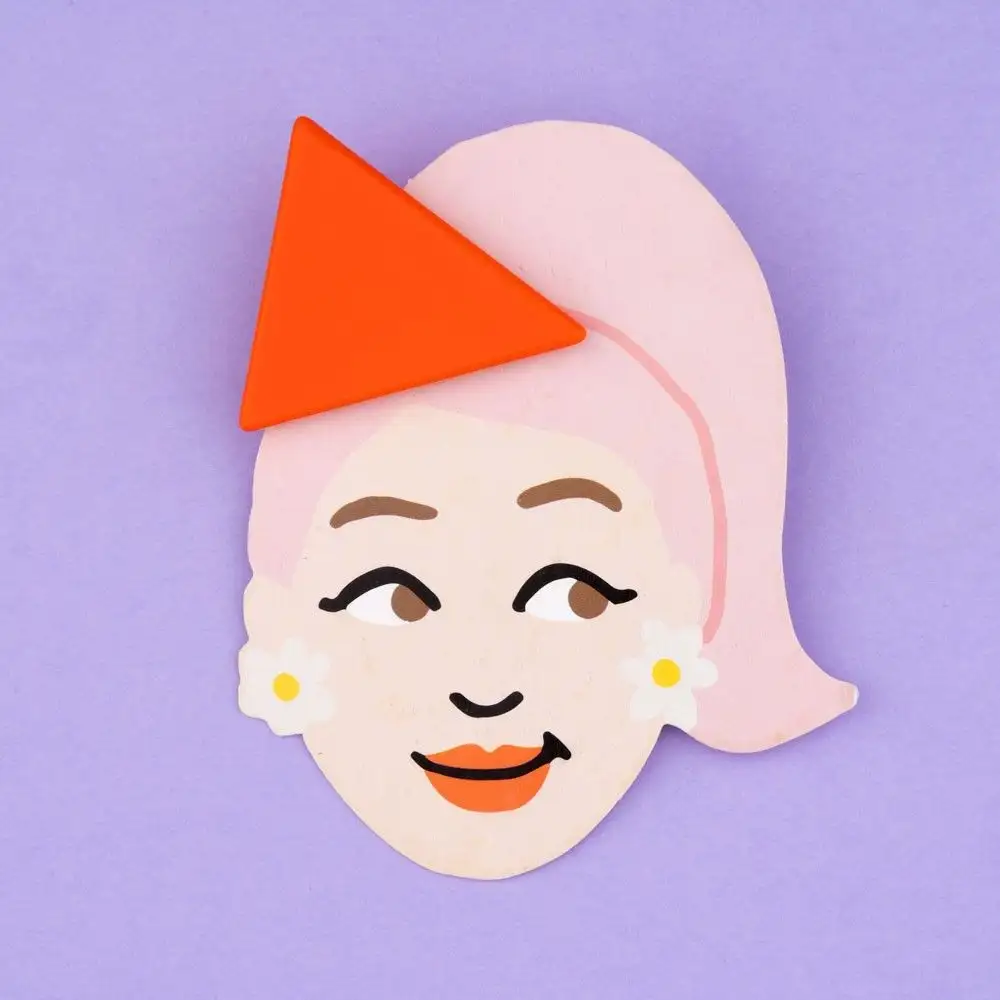 PINZA PARA EL PELO CONFETI - TRIÁNGULO - Imagen 2