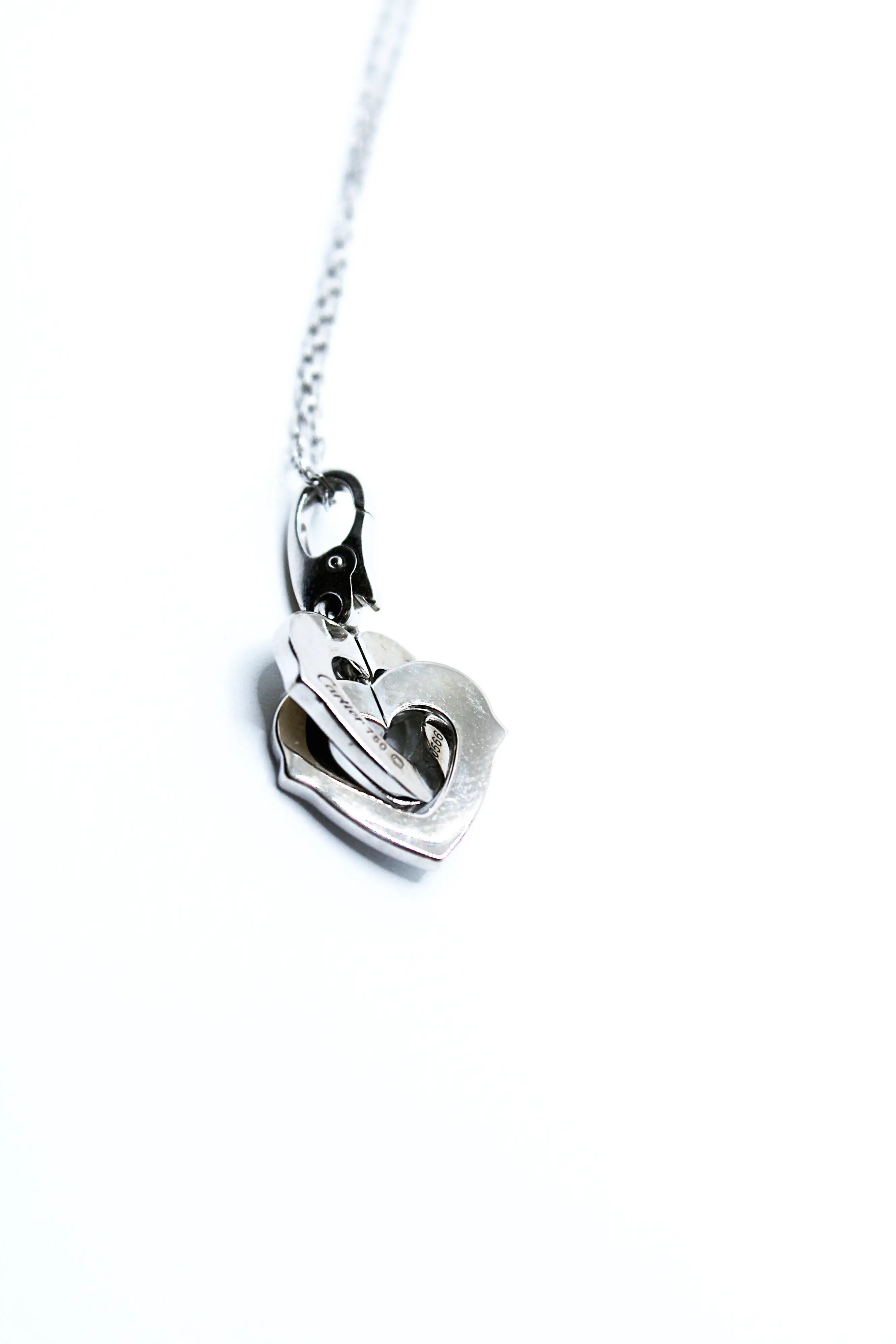 Cartier - Collar Corazón Oro Blanco - Imagen 3