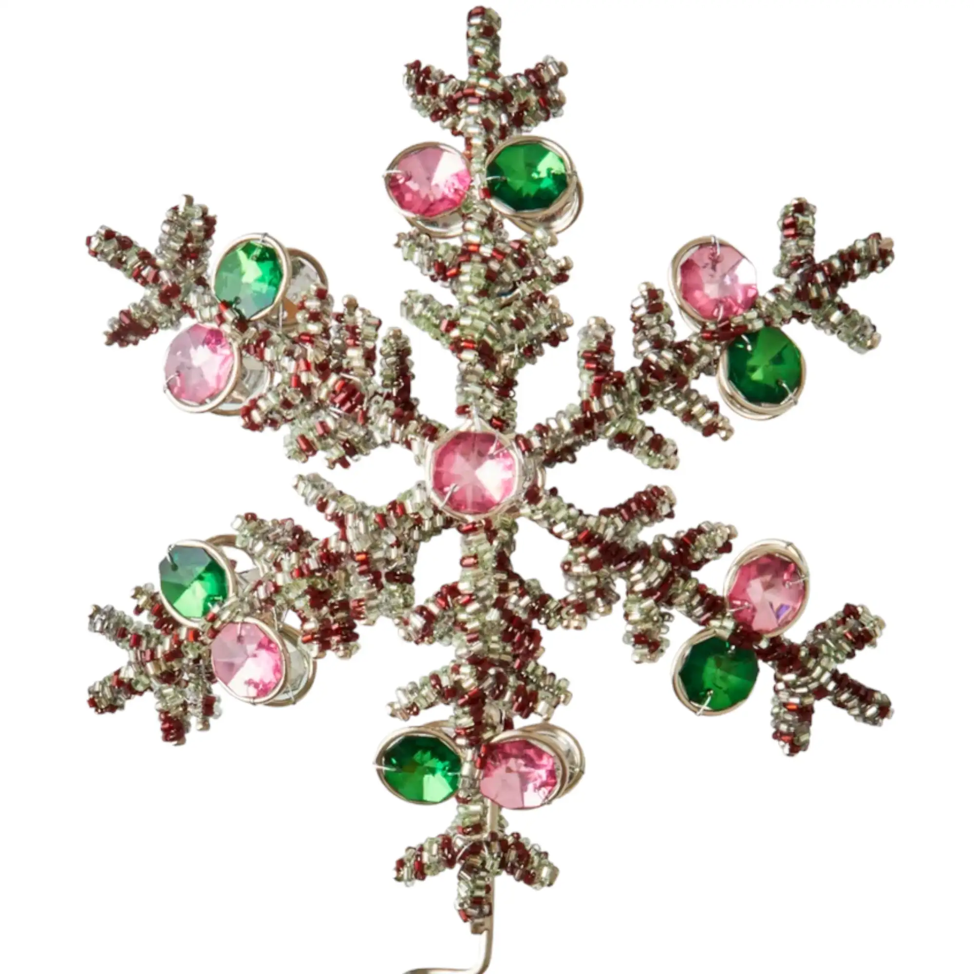 COPA PARA ÁRBOL DE NAVIDAD DE METAL CON PERLAS - Imagen 2
