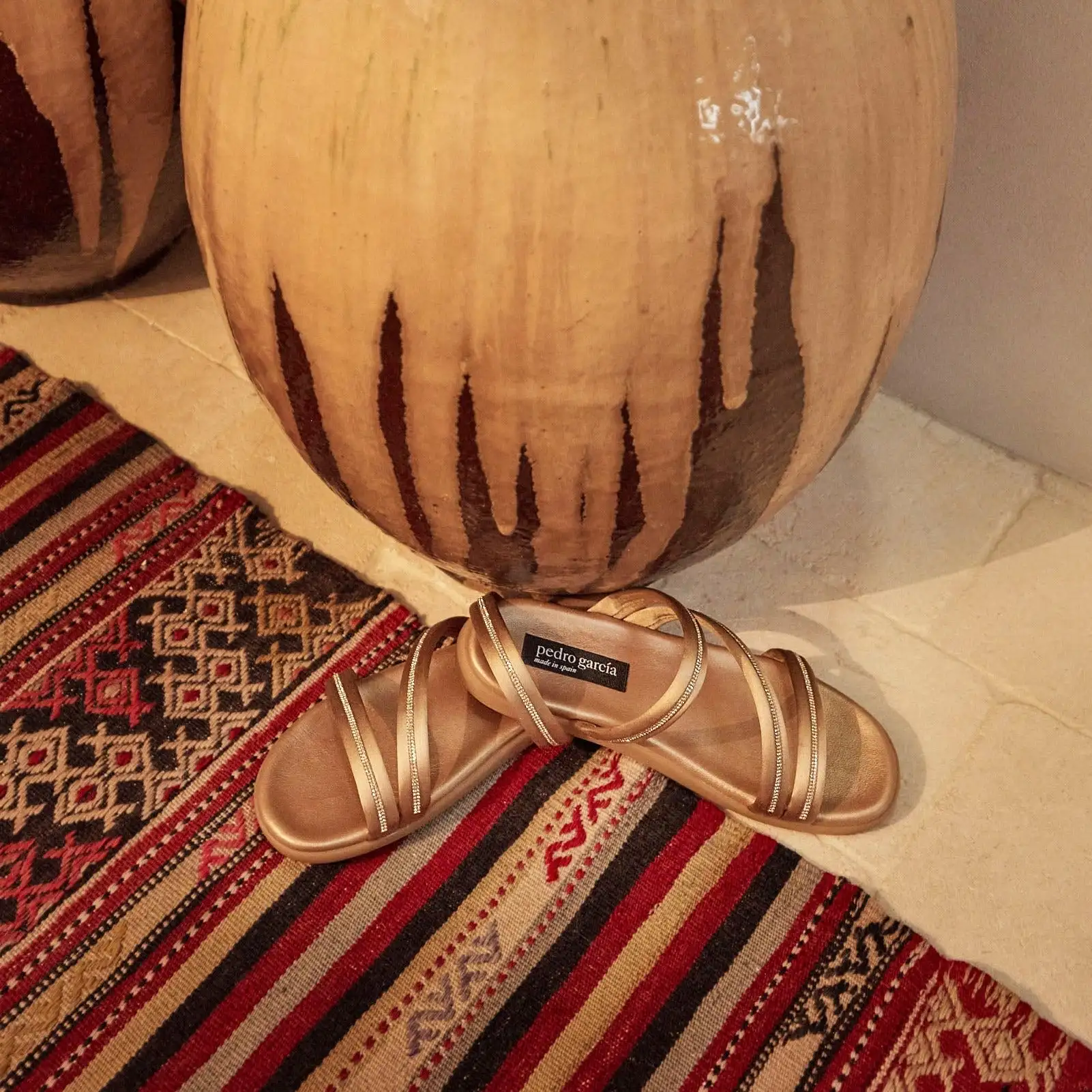 PEDRO GARCIA PILAR By Atelier Sandalia Joya Oro satinado - Imagen 4