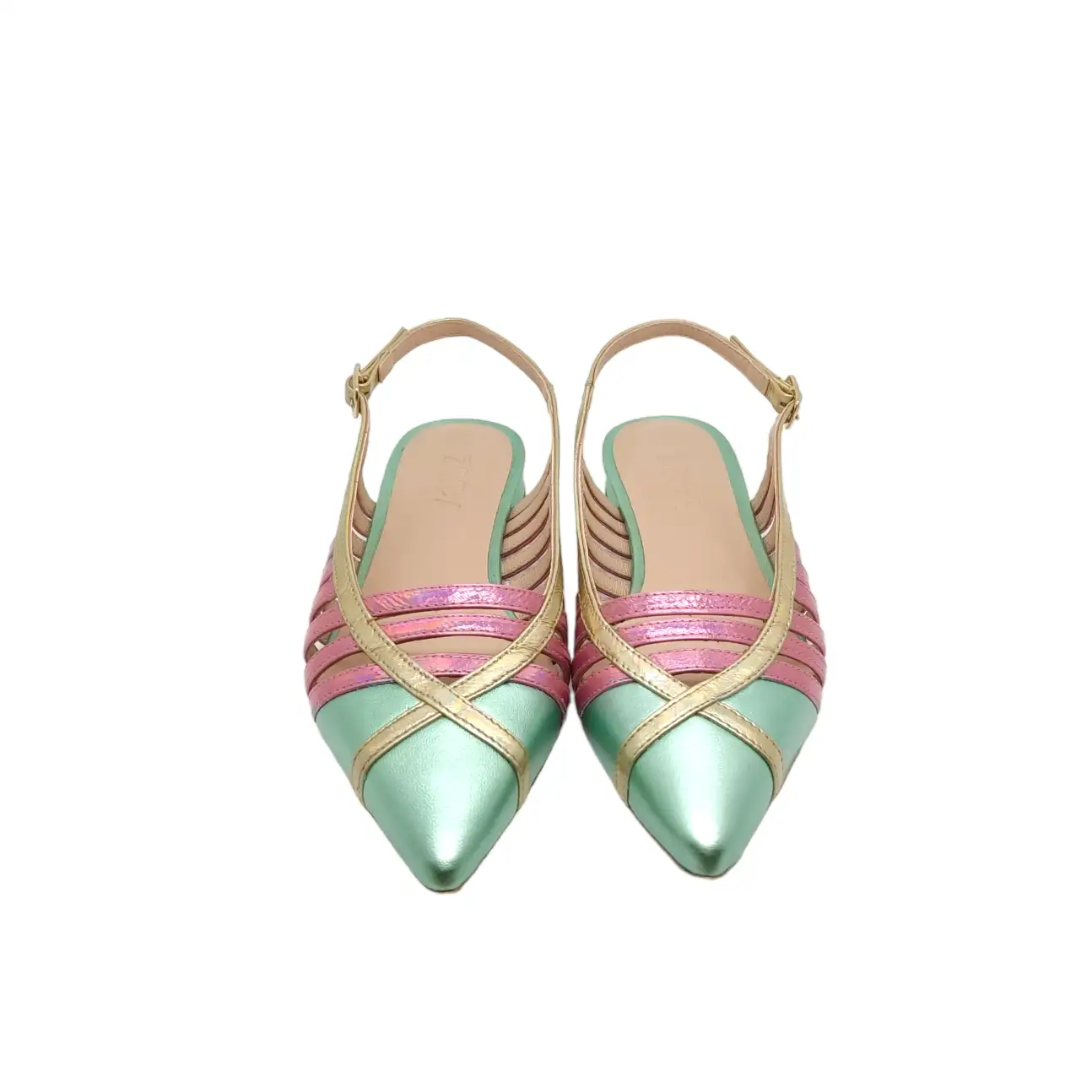 ZINDA By Atelier Bailarina Verde multicolor metalizado - Imagen 5