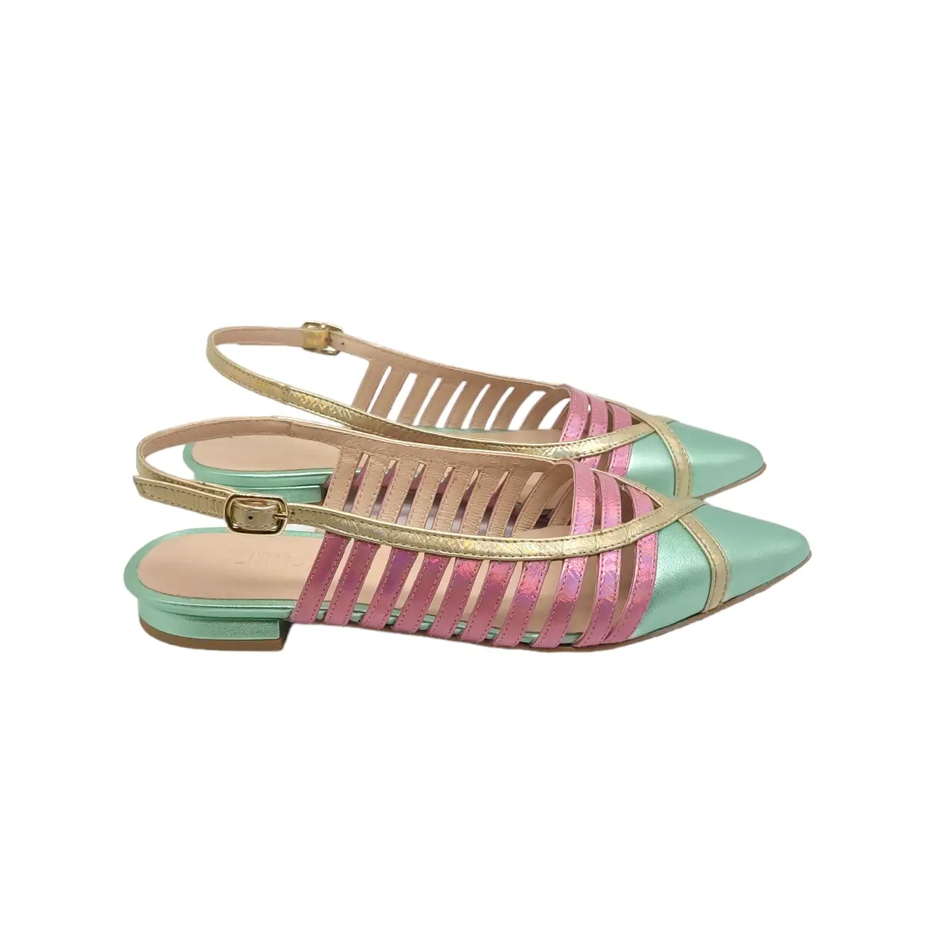 ZINDA By Atelier Bailarina Verde multicolor metalizado - Imagen 2