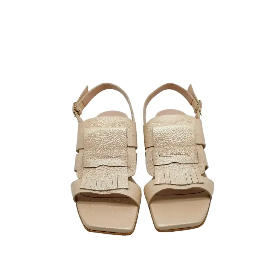 ZINDA By Atelier Sandalia Blanco roto - Imagen 5
