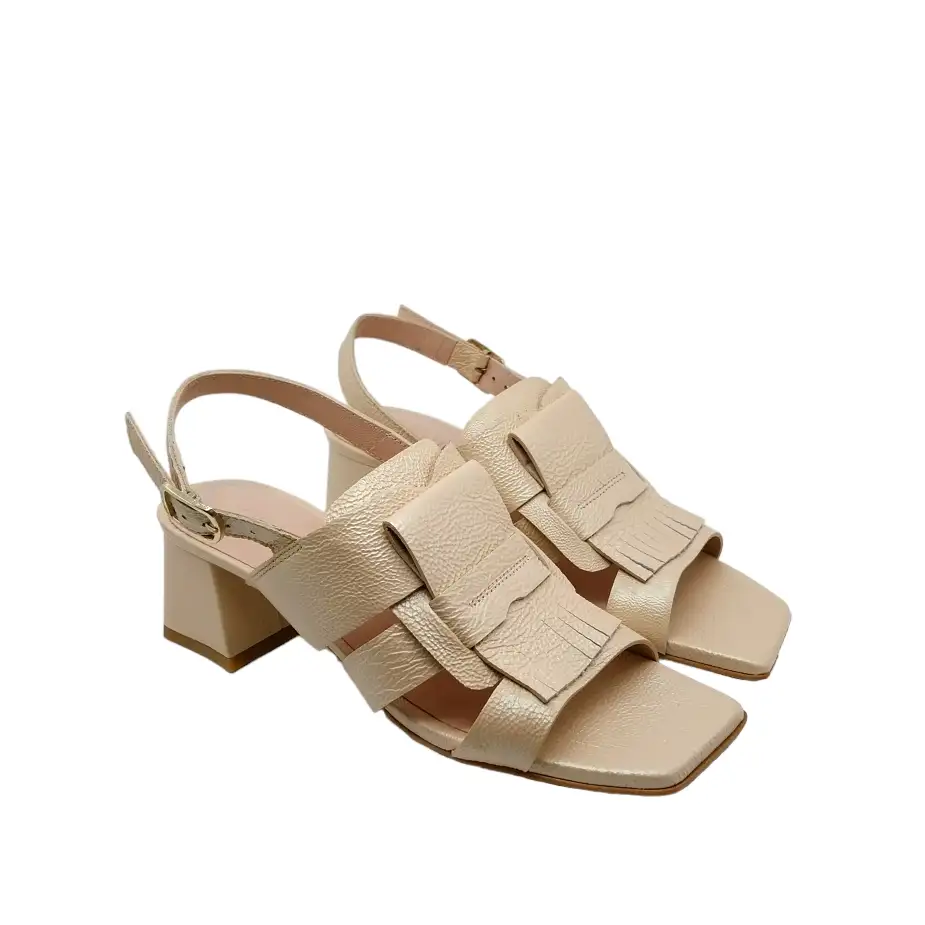 ZINDA By Atelier Sandalia Blanco roto - Imagen 3