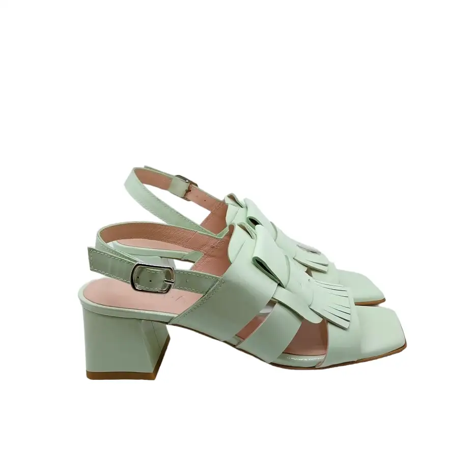 ZINDA By Atelier Sandalias Verde Agua - Imagen 2