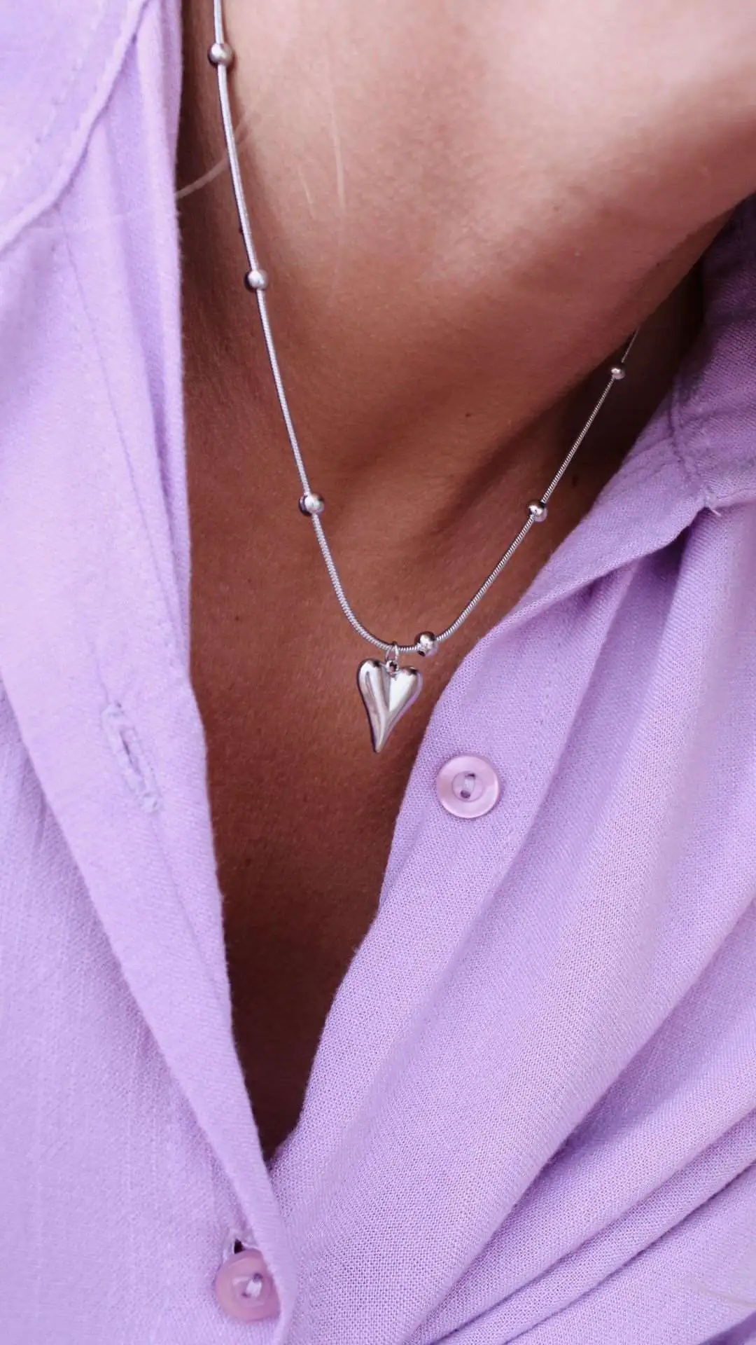 Collar Corazón Inflado - Imagen 3