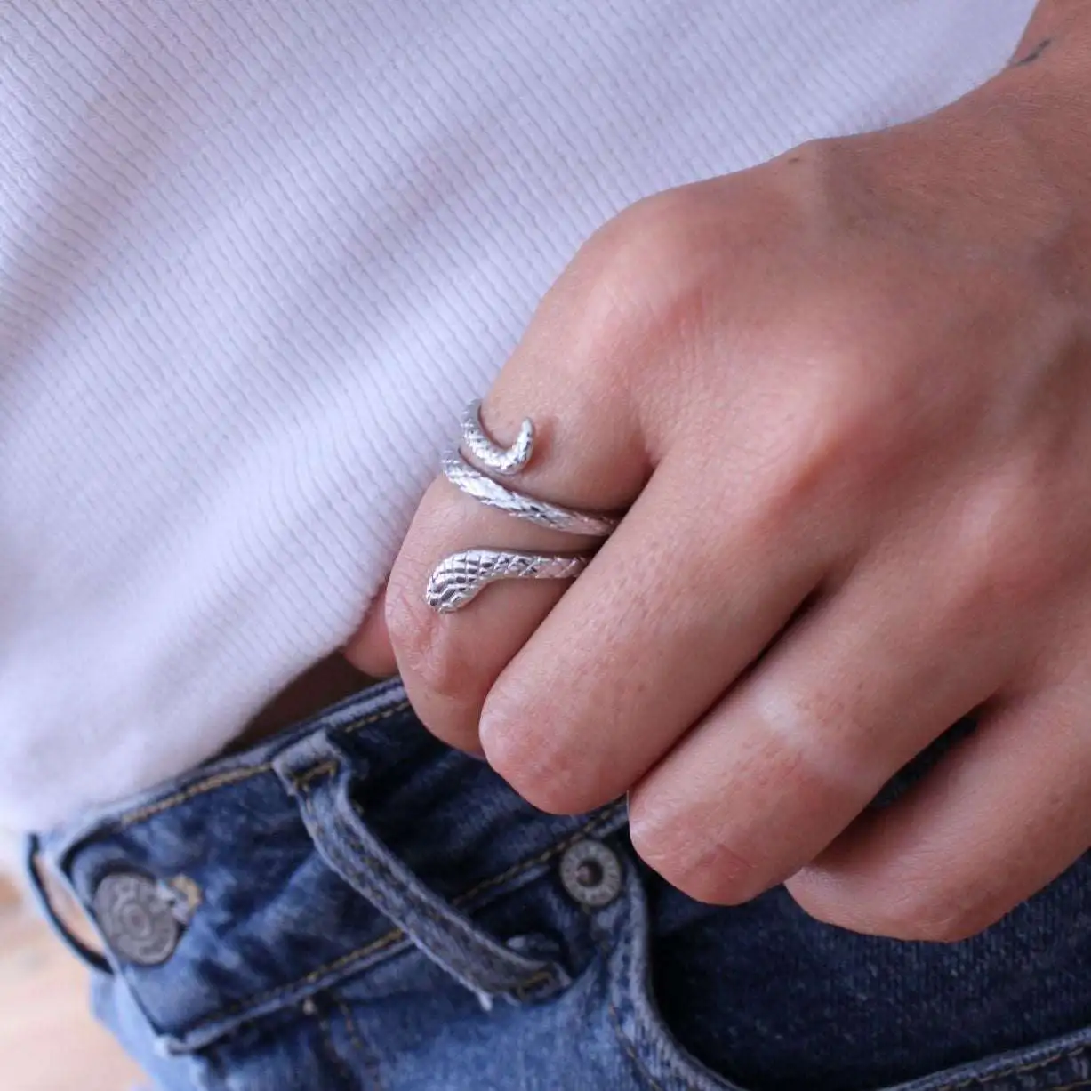Anillo Serpiente tres niveles - Imagen 3