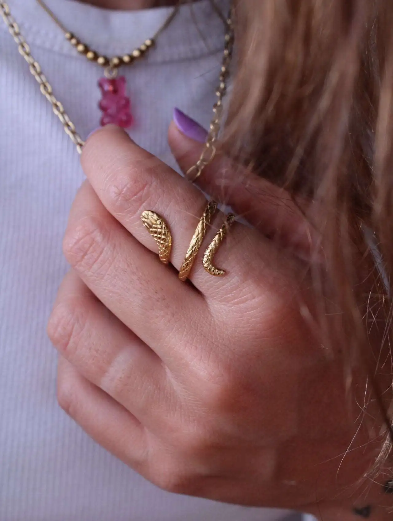 Anillo Serpiente tres niveles - Imagen 4