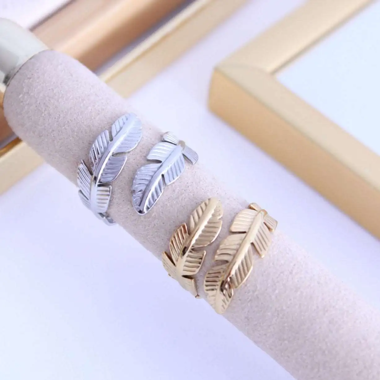 Anillo doble Pluma - Imagen 3