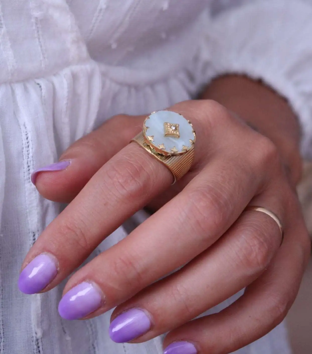 Anillo Reyn Sello Nacarado - Imagen 6