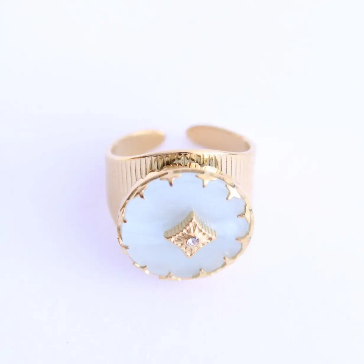 Anillo Reyn Sello Nacarado - Imagen 5