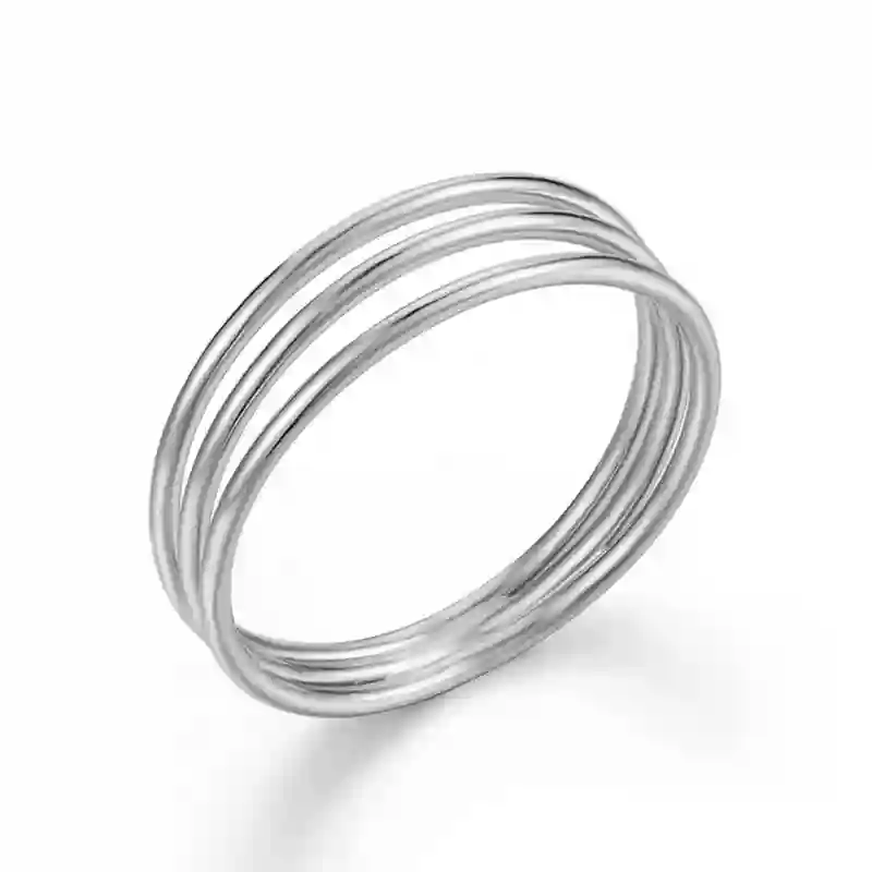 Anillo triple fino