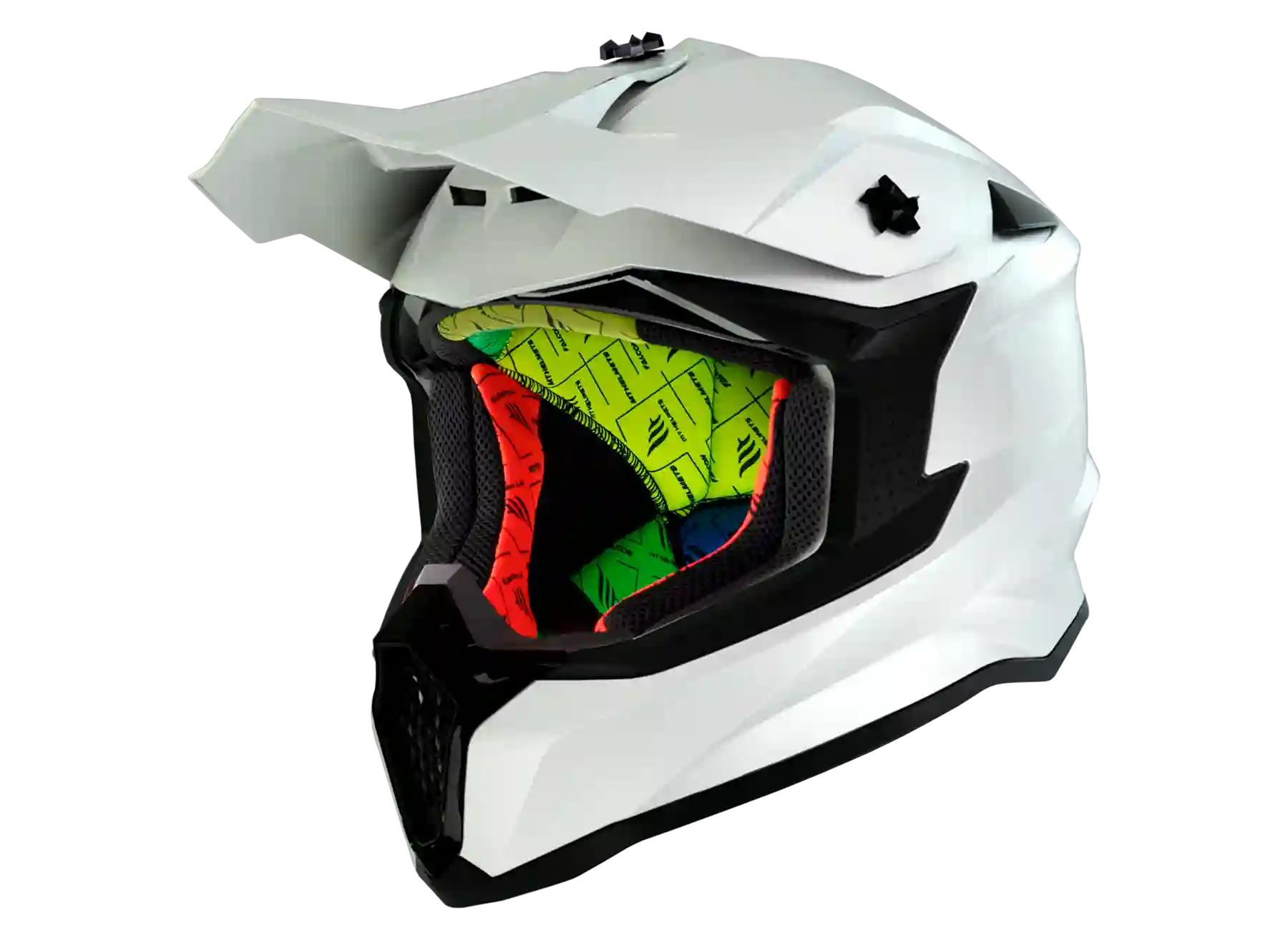 Casco MT Falcon Solid A0 Blanco Brillante