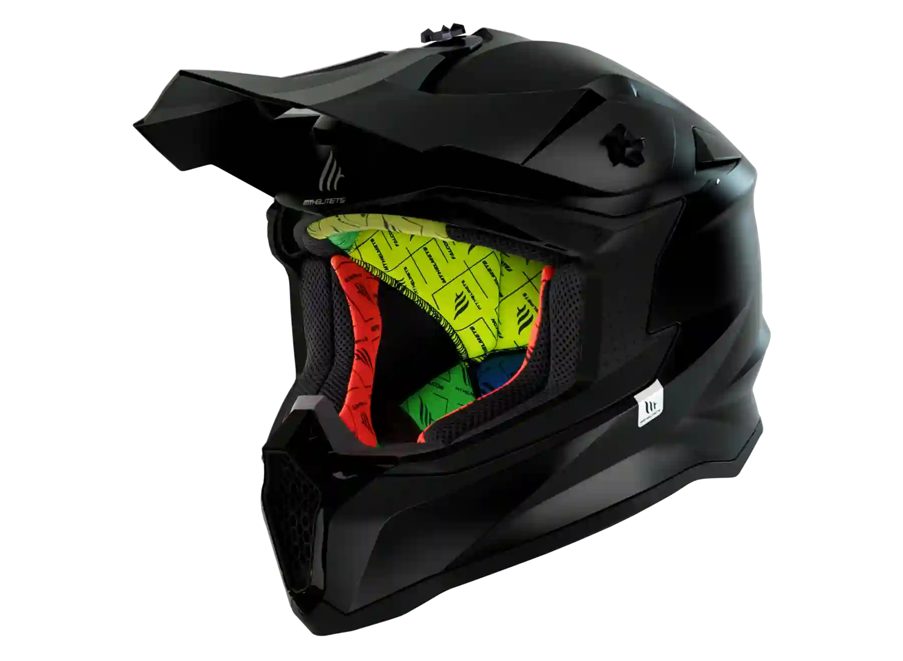 Casco MT Falcon Solid A0 Negro Brillante