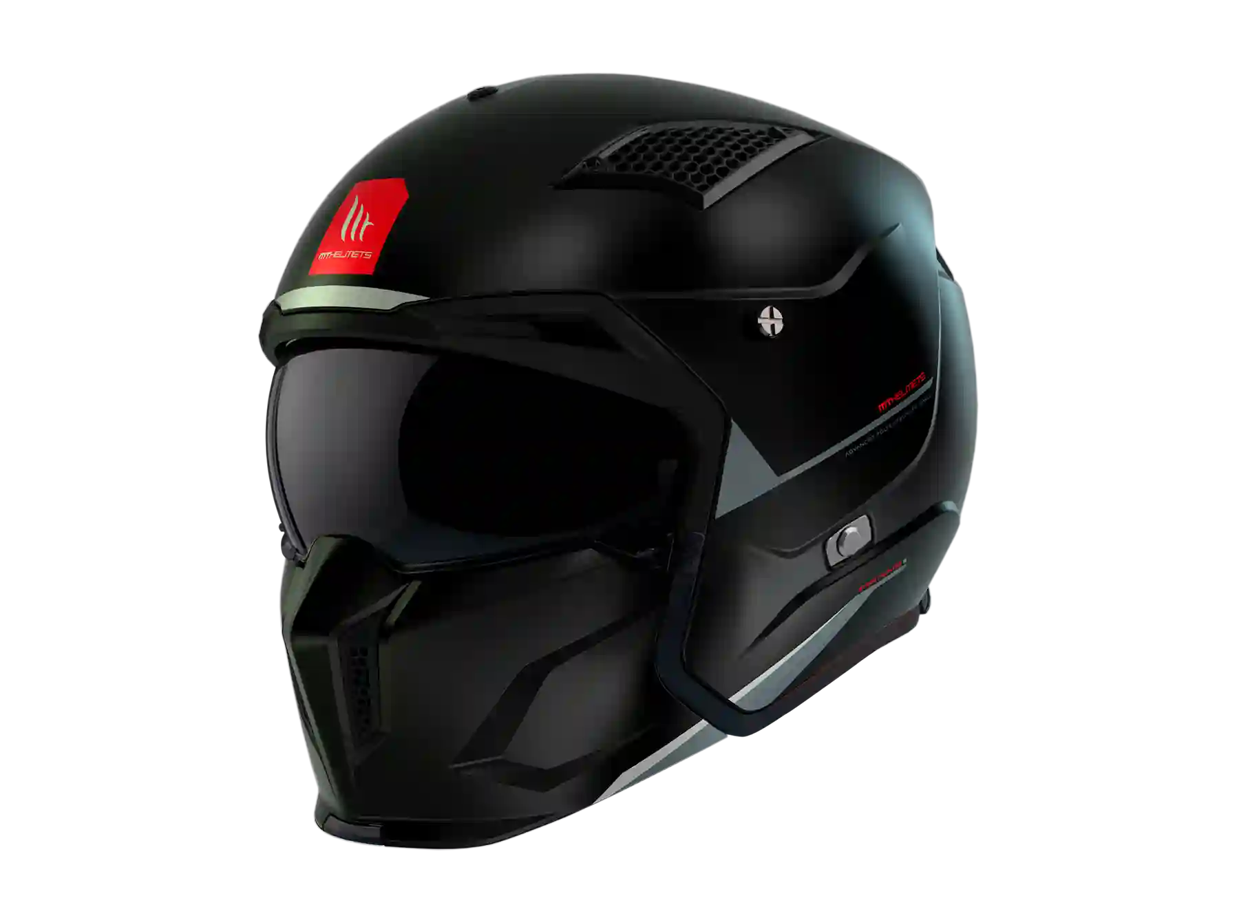 Casco MT Streetfighter SV S Solid A1 Negro Mate
