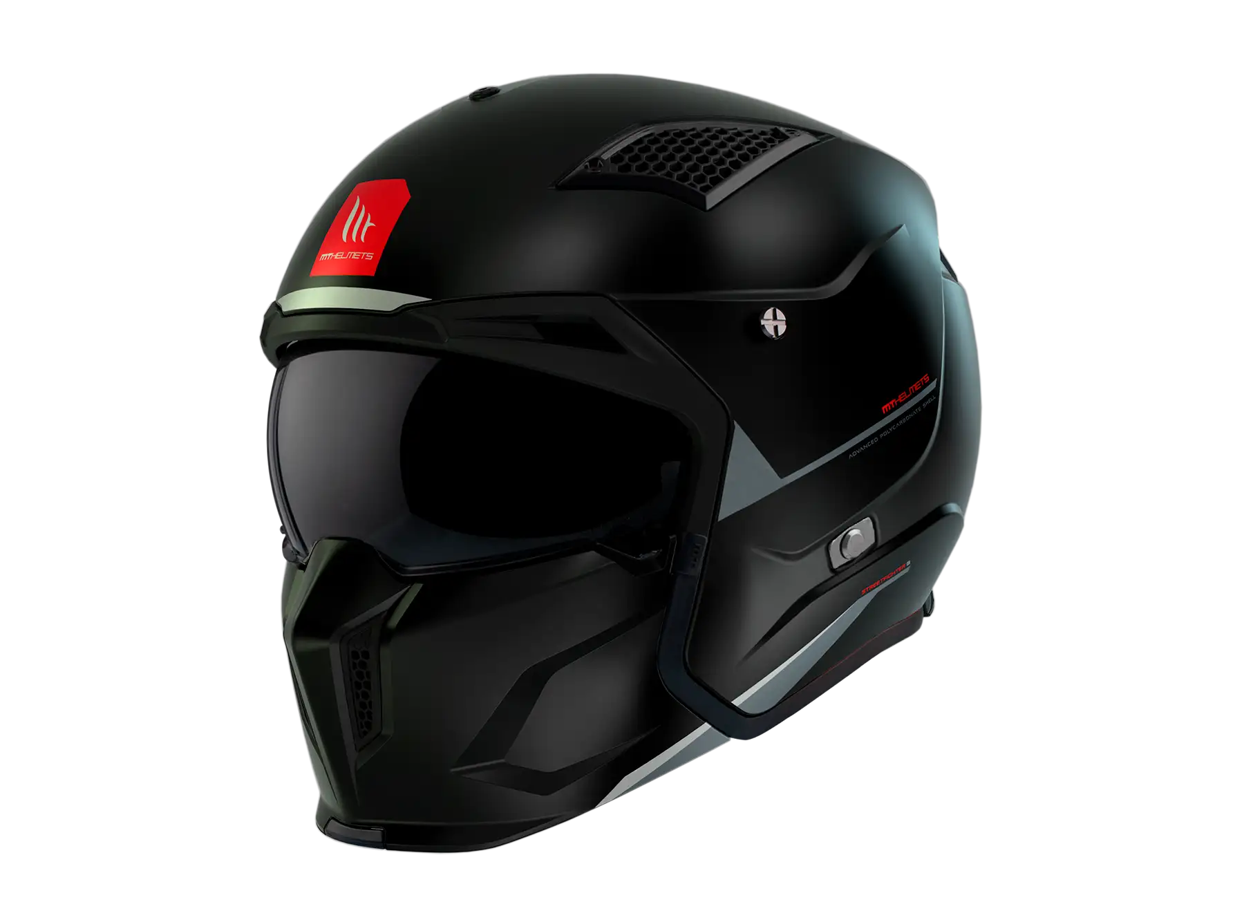 Casco MT Streetfighter SV S Solid A1 Negro Mate