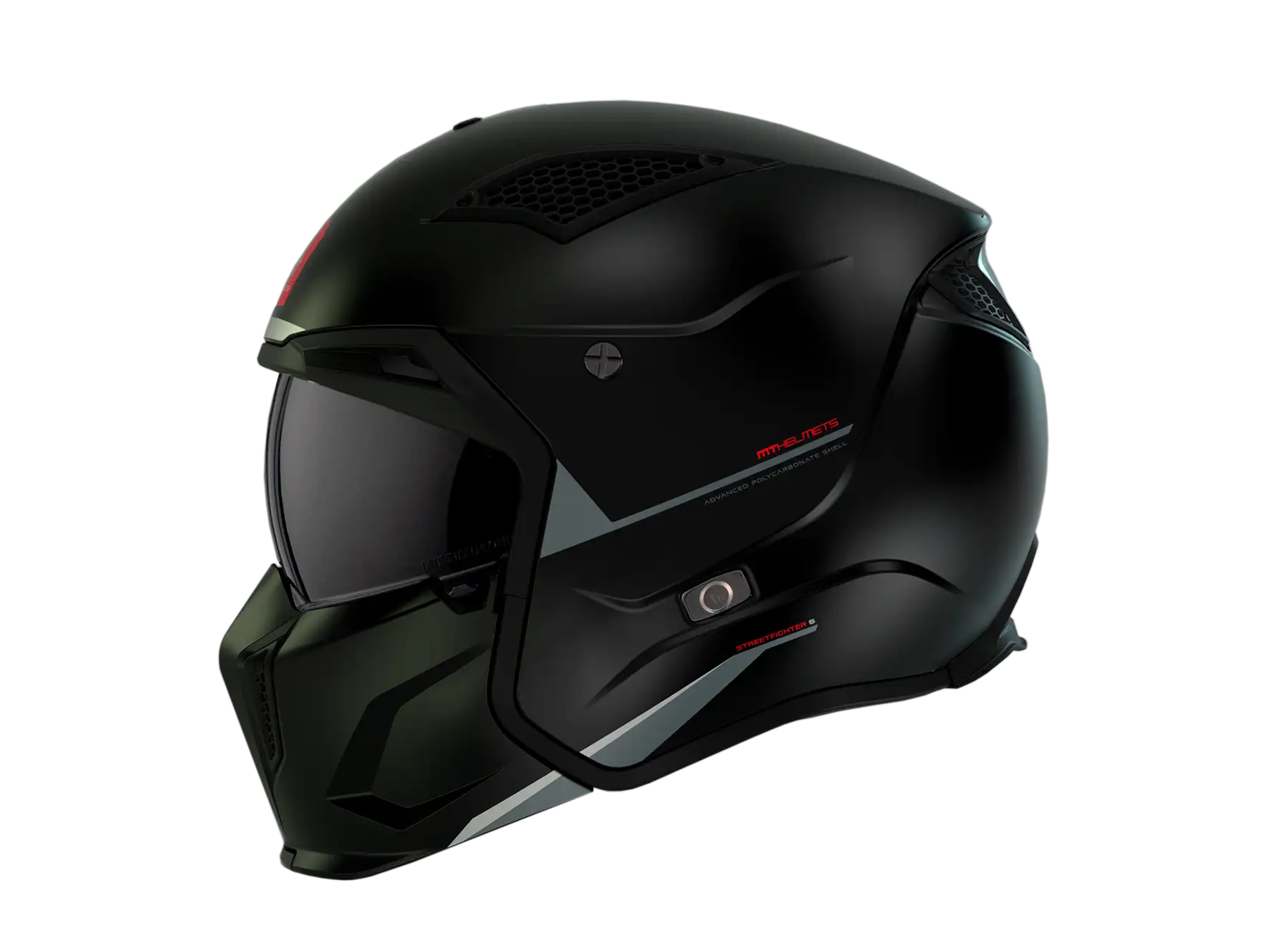 Casco MT Streetfighter SV S Solid A1 Negro Mate - Imagen 2